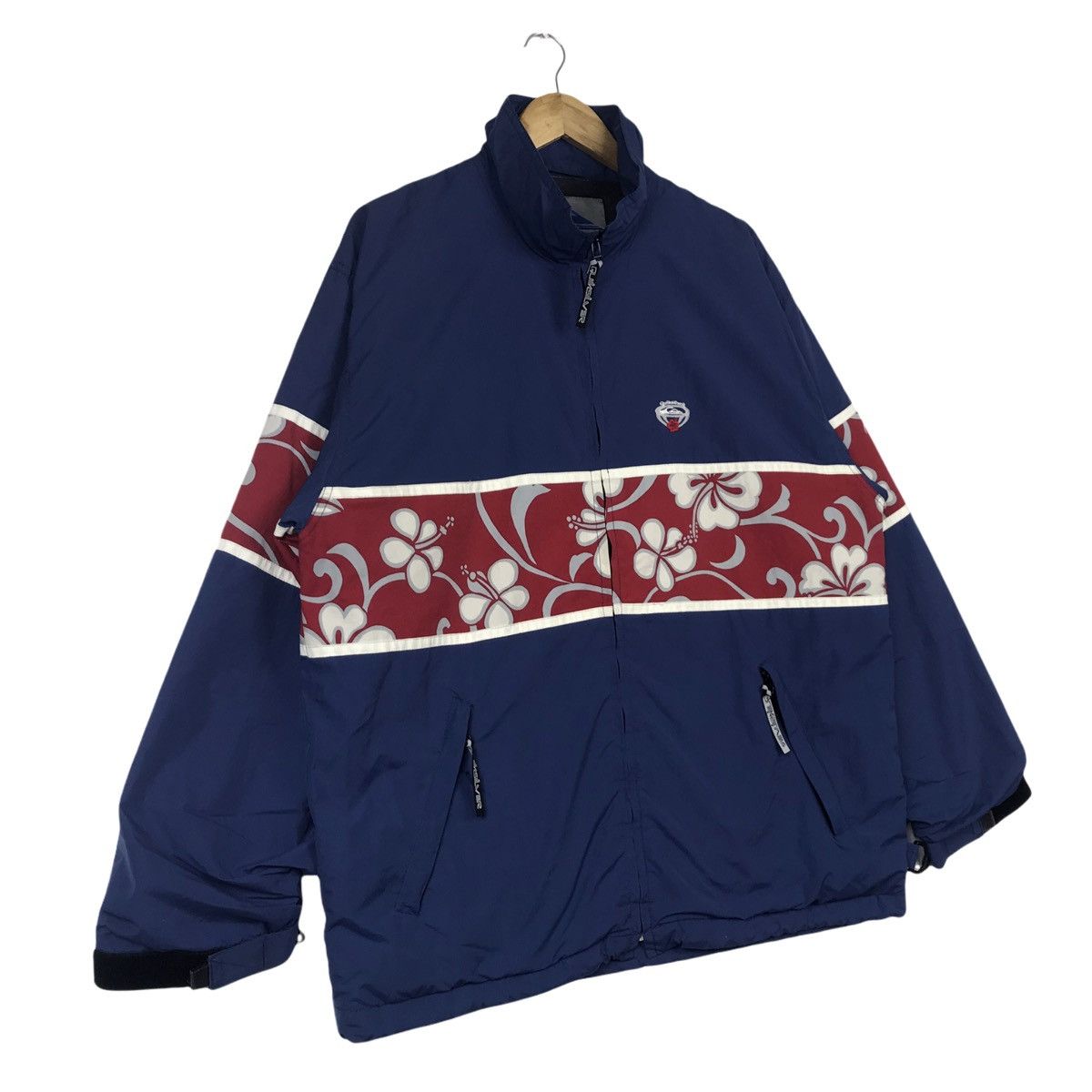 Quiksilver Vintage Quiksilver Floral Surfing Zip Up Jacket Windbreaker Size US L / EU 52-54 / 3 - 3 Thumbnail