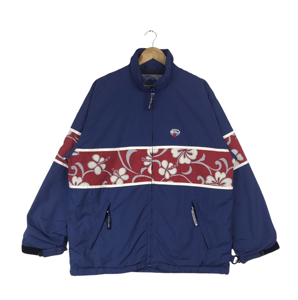 Quiksilver Vintage Quiksilver Floral Surfing Zip Up Jacket Windbreaker Size US L / EU 52-54 / 3 - 1 Thumbnail