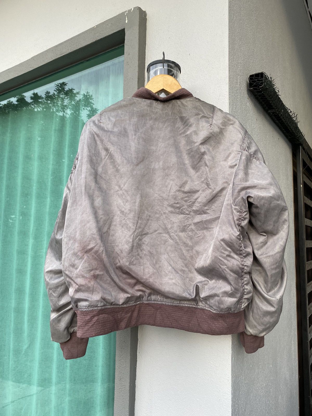 Japanese Brand Vintage Sunfaded Aburaysia Bomber Jacket Size US L / EU 52-54 / 3 - 6 Thumbnail