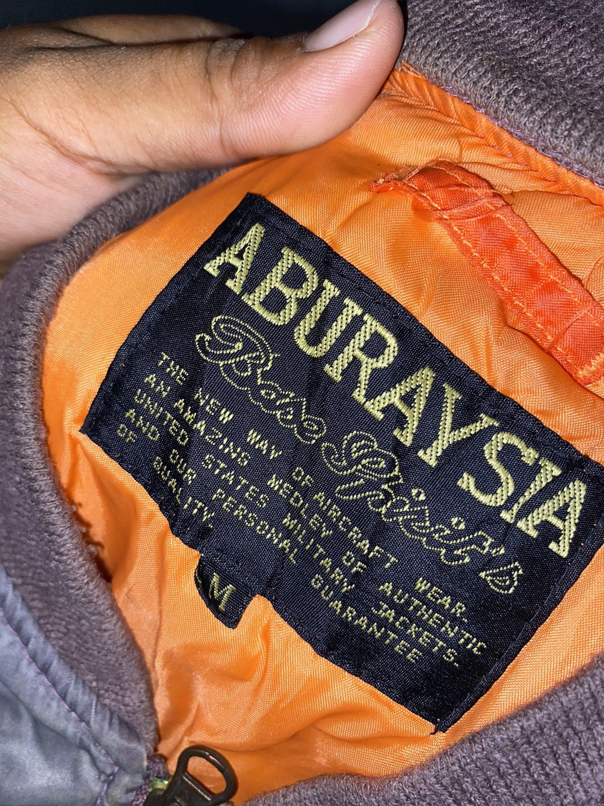 Japanese Brand Vintage Sunfaded Aburaysia Bomber Jacket Size US L / EU 52-54 / 3 - 7 Thumbnail