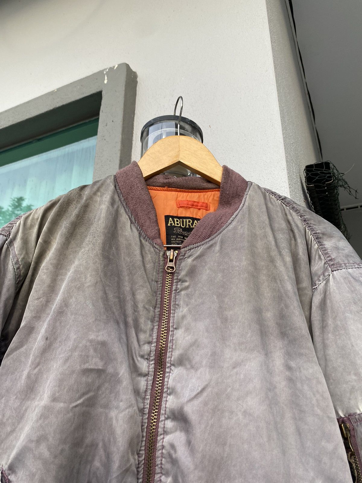 Japanese Brand Vintage Sunfaded Aburaysia Bomber Jacket Size US L / EU 52-54 / 3 - 2 Thumbnail