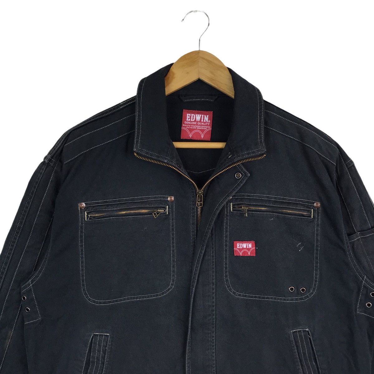Edwin Vintage Edwin Trucker Jacket Size US L / EU 52-54 / 3 - 2 Thumbnail