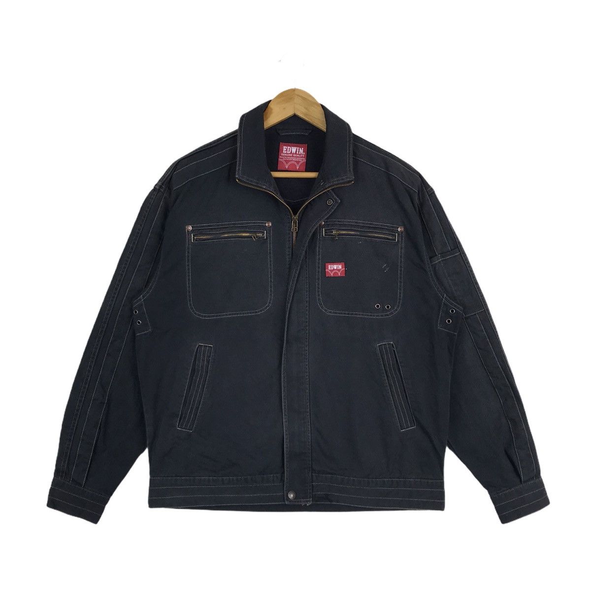Edwin Vintage Edwin Trucker Jacket Size US L / EU 52-54 / 3 - 1 Thumbnail