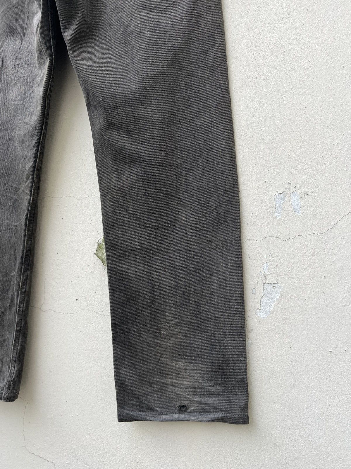 Levi's Vintage 1995 Levi’s 501 Jeans Fade Black Denim Trashed Jeans Size US 32 / EU 48 - 20 Thumbnail