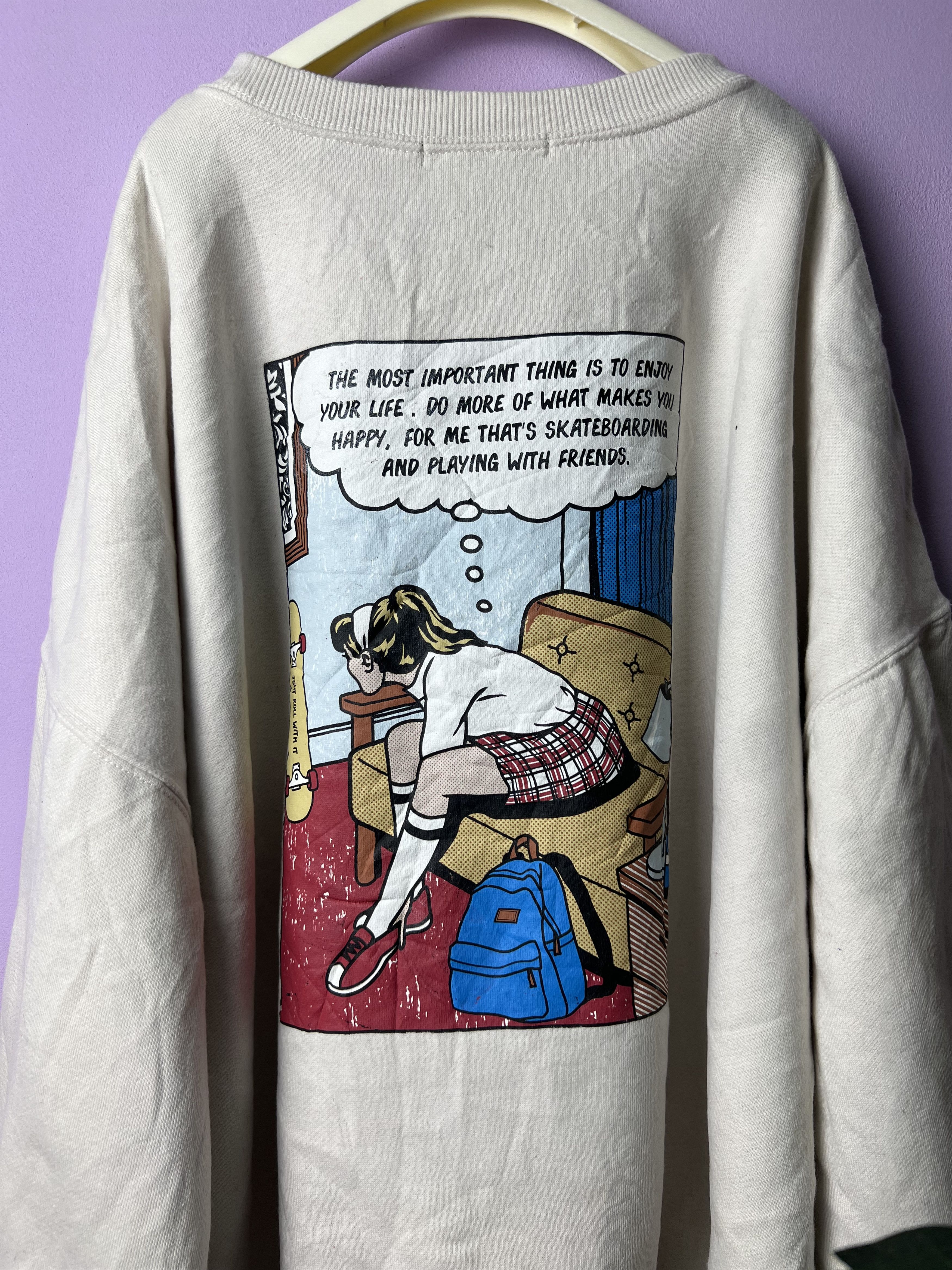 Beauty Beast 🔥Rare Spray Premium Cartoon Cartoon Sweatshirts Size US XXL / EU 58 / 5 - 14 Thumbnail