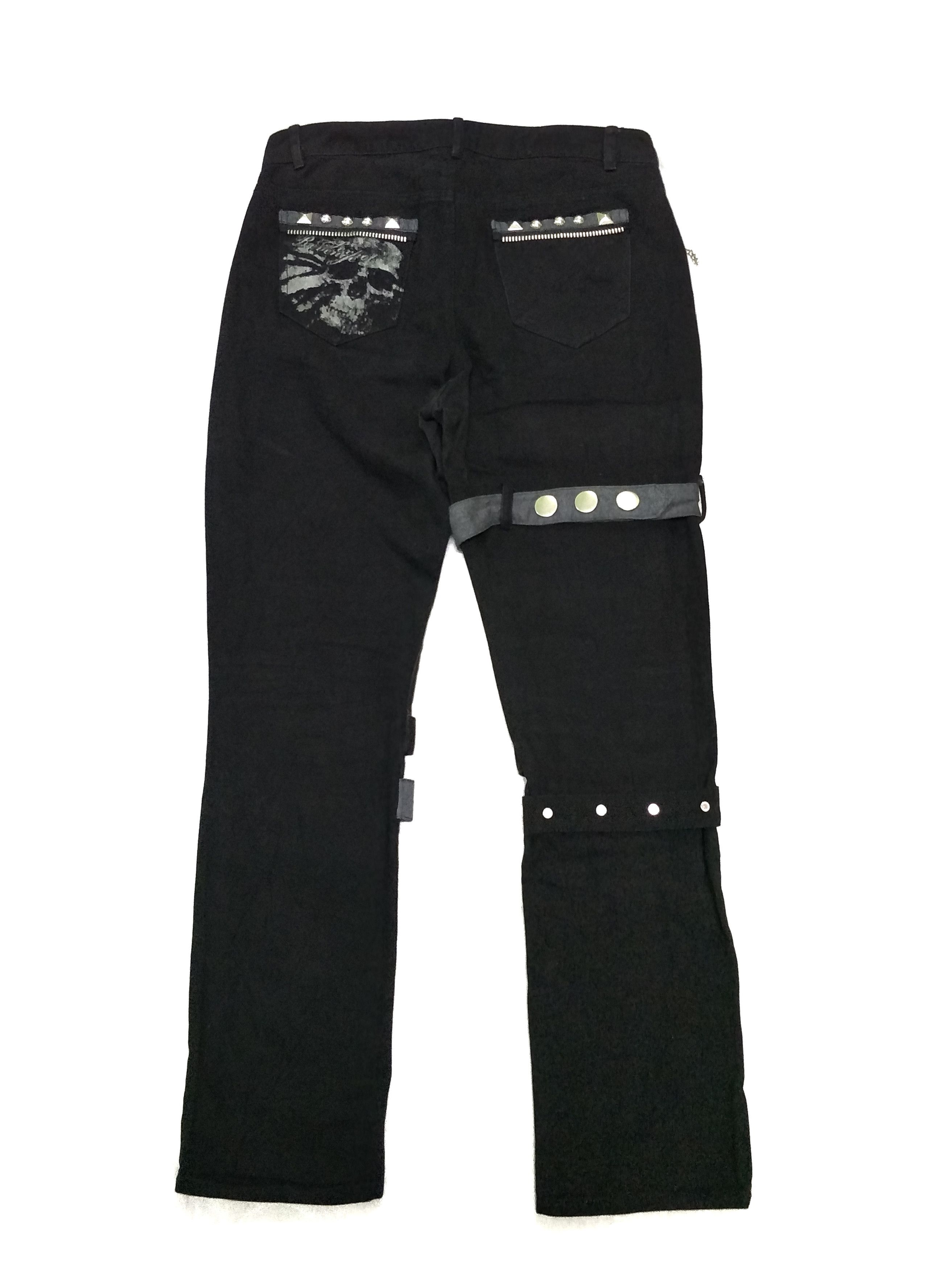 Hysteric Glamour Sexpot Revenge Slim Fit Bondage Black Denim Punk Rock Size US 31 - 3 Thumbnail