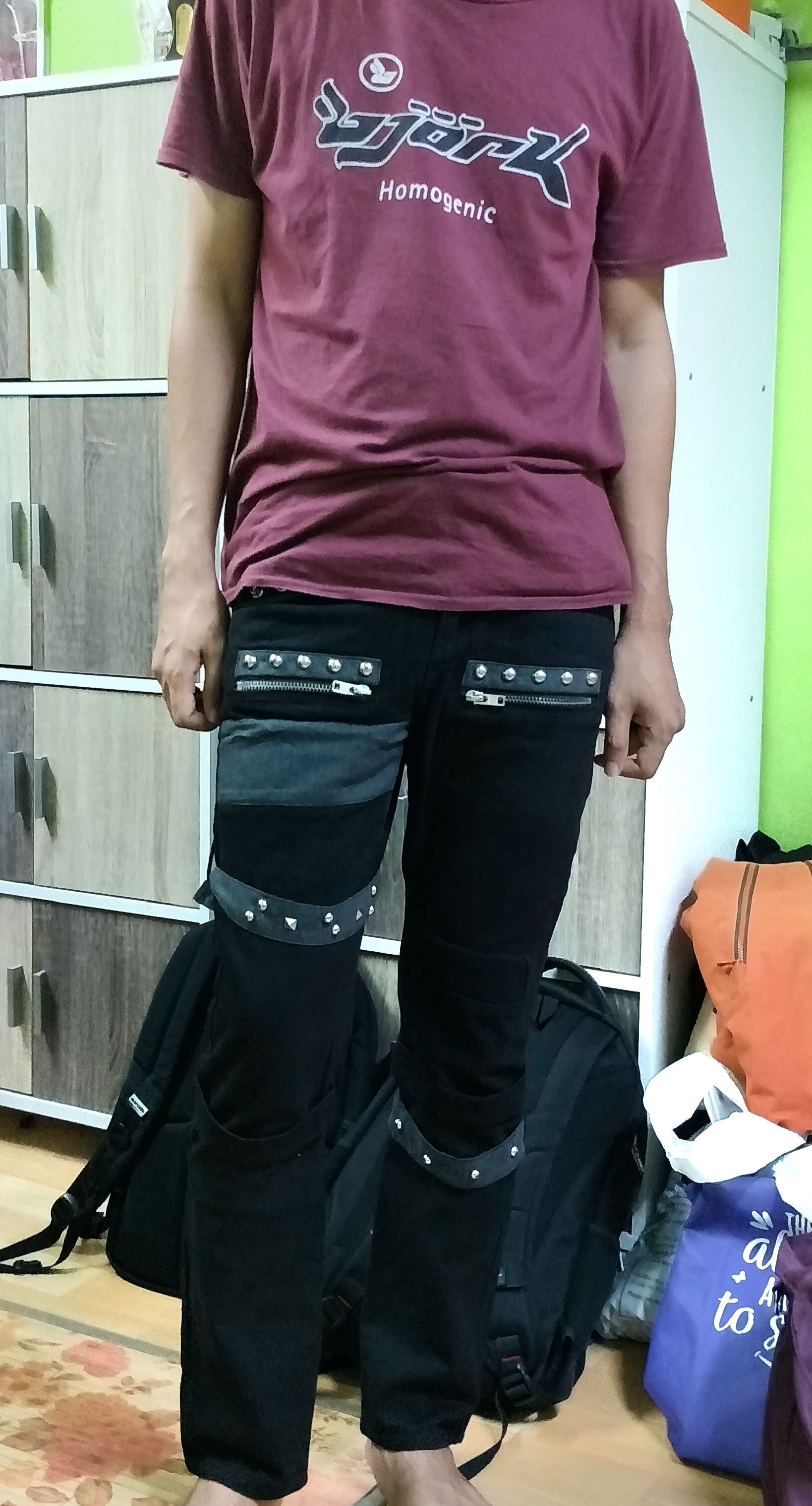 Hysteric Glamour Sexpot Revenge Slim Fit Bondage Black Denim Punk Rock Size US 31 - 11 Thumbnail