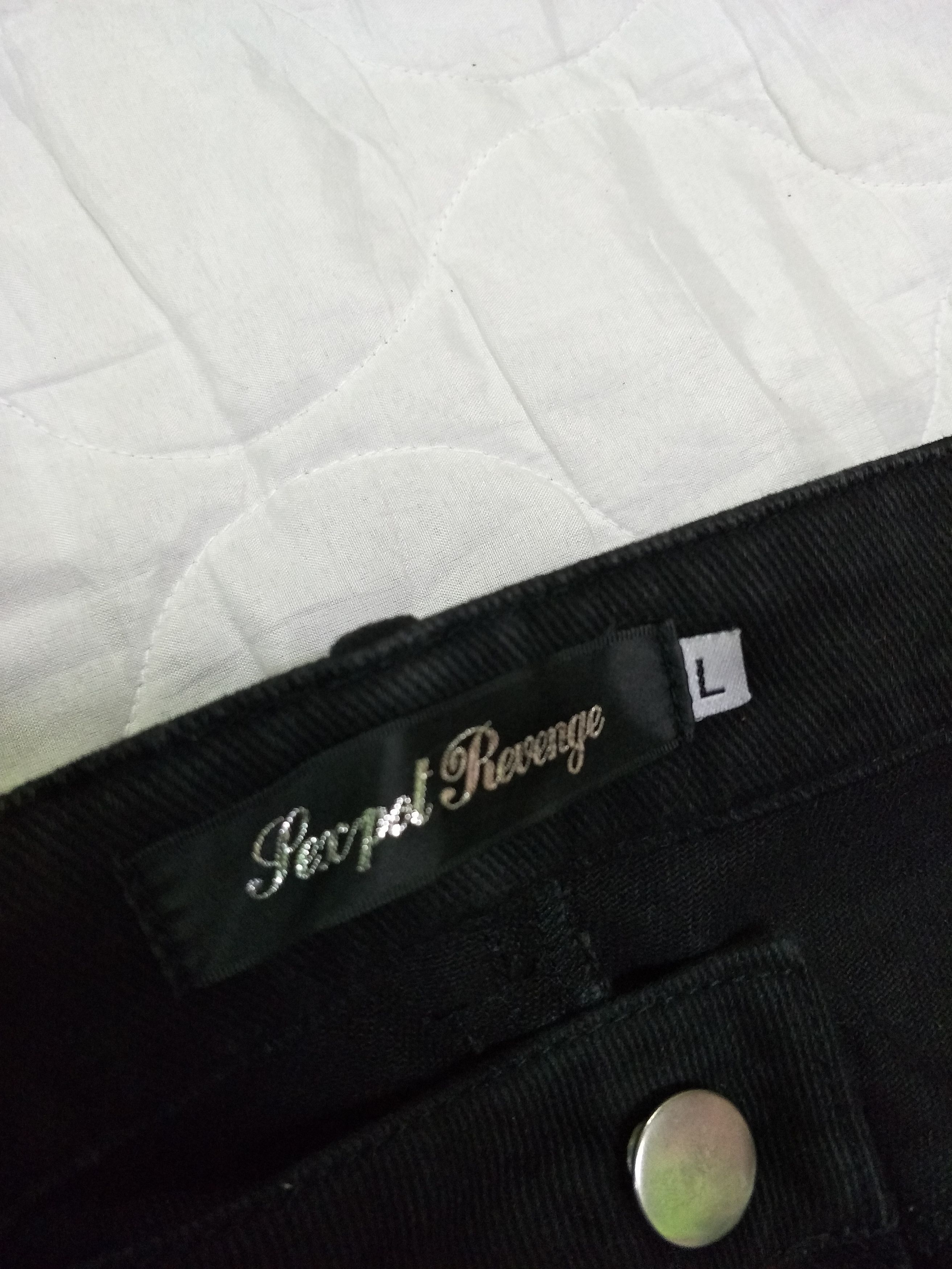 Hysteric Glamour Sexpot Revenge Slim Fit Bondage Black Denim Punk Rock Size US 31 - 10 Thumbnail
