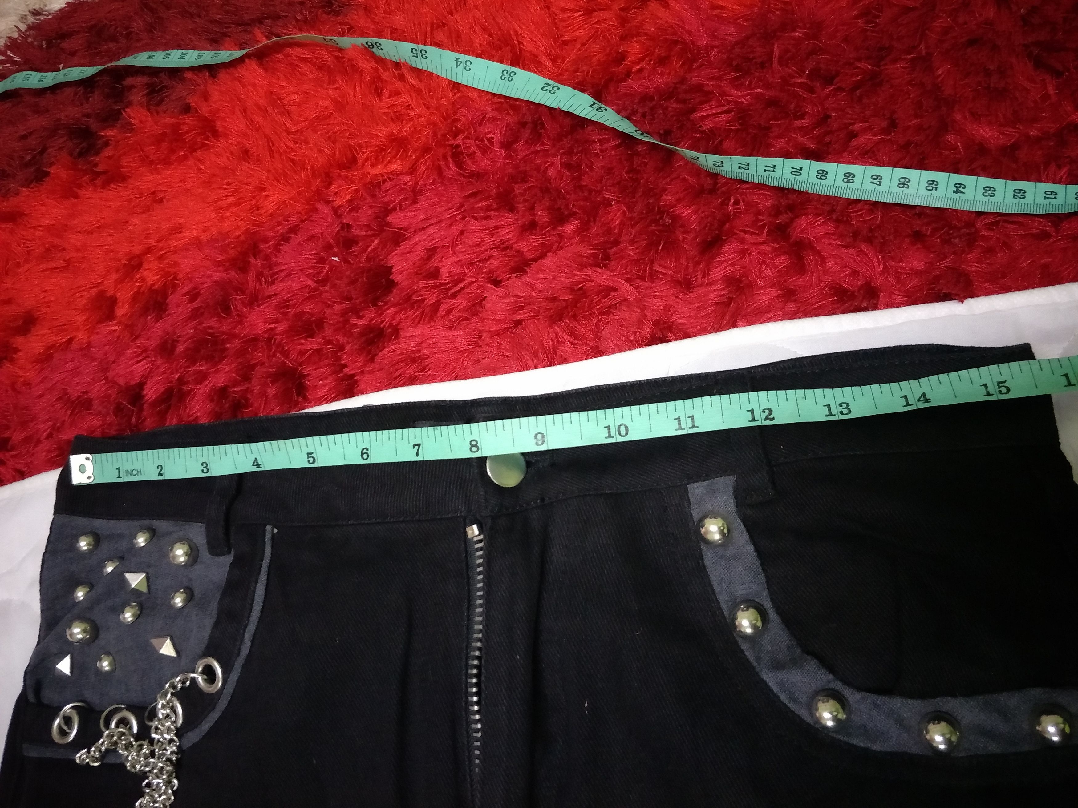 Hysteric Glamour Sexpot Revenge Slim Fit Bondage Black Denim Punk Rock Size US 31 - 8 Thumbnail