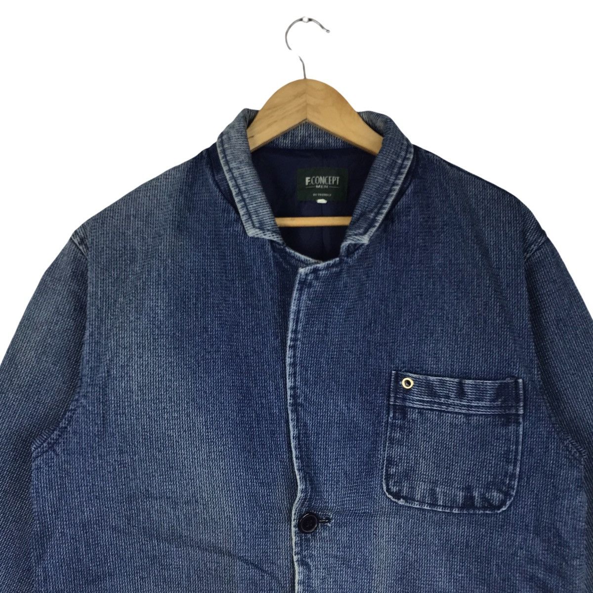 Indigo × Japanese Brand Japanese Brand F.Concept Blue Indigo Jacket Size US L / EU 52-54 / 3 - 2 Thumbnail
