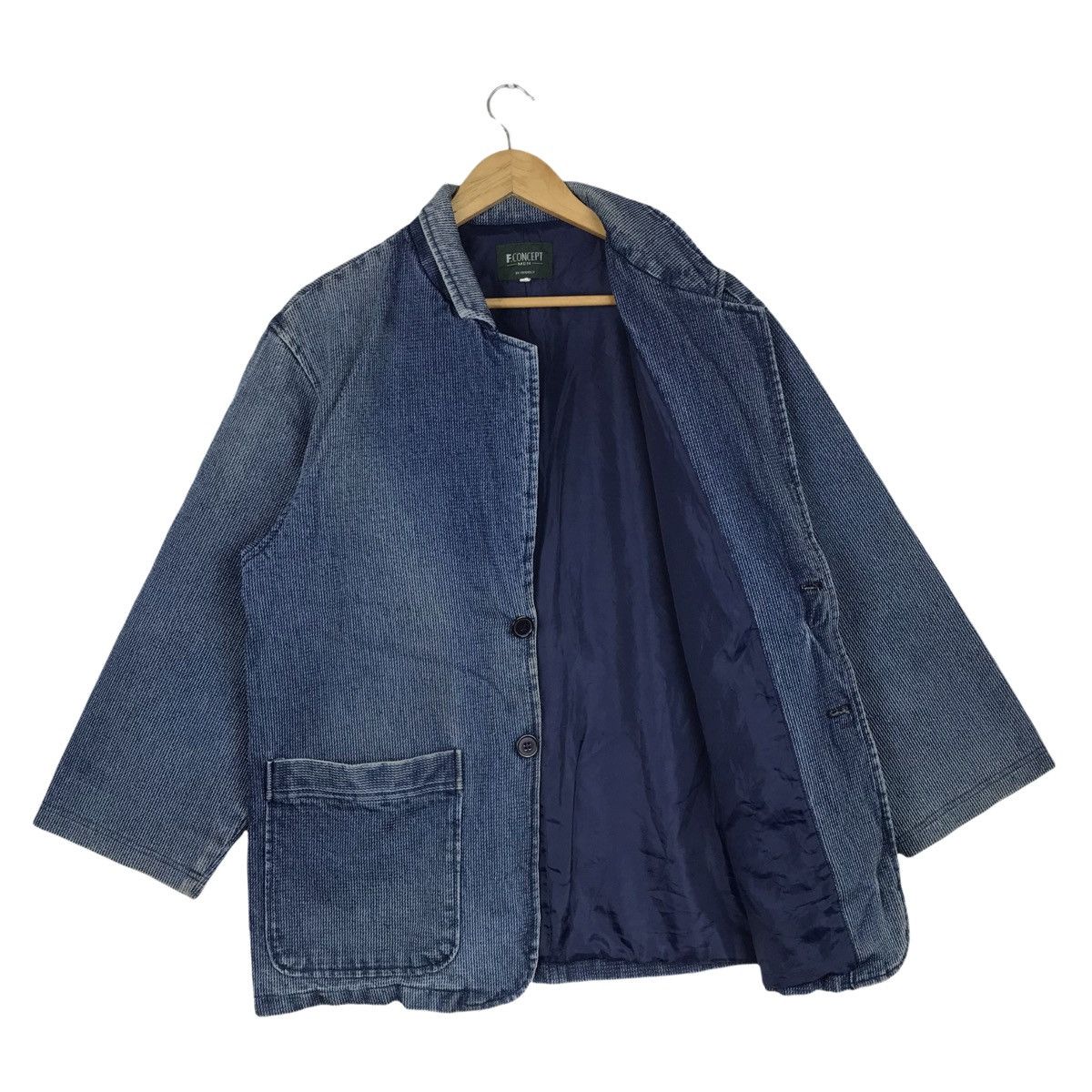 Indigo × Japanese Brand Japanese Brand F.Concept Blue Indigo Jacket Size US L / EU 52-54 / 3 - 6 Thumbnail