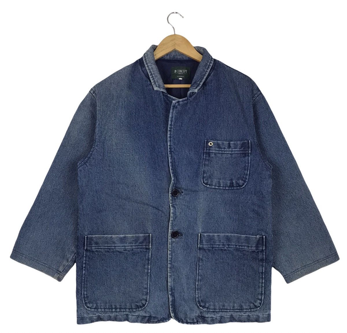 Indigo × Japanese Brand Japanese Brand F.Concept Blue Indigo Jacket Size US L / EU 52-54 / 3 - 1 Thumbnail