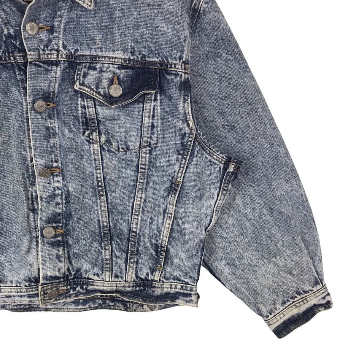 Edwin × Vintage Vintage Edwin Acid Wash Trucker Jacket Size US M / EU 48-50 / 2 - 4 Thumbnail