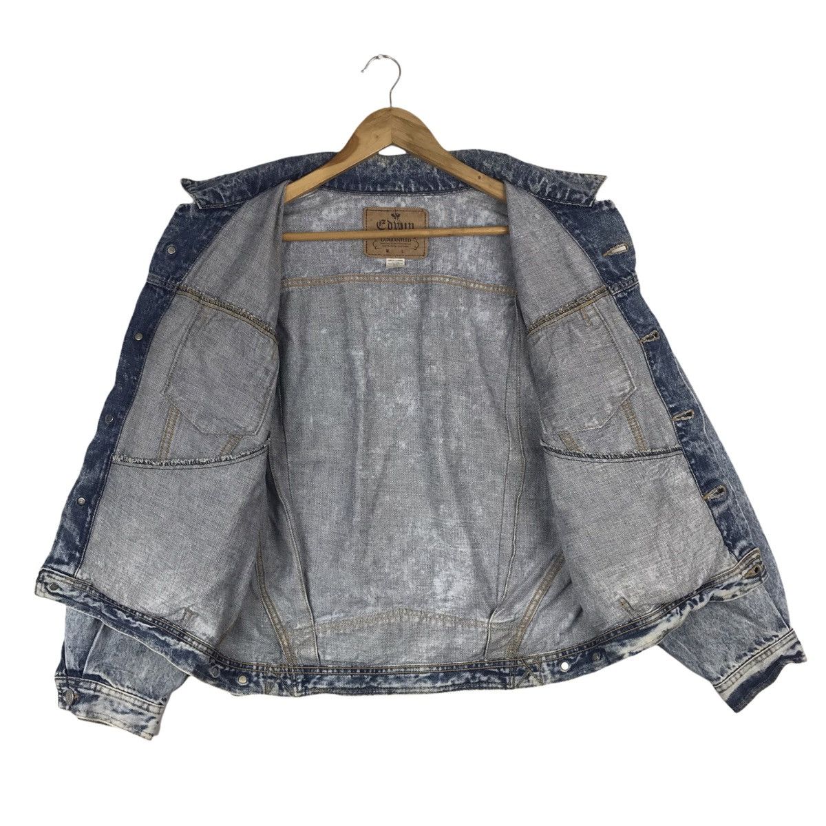 Edwin × Vintage Vintage Edwin Acid Wash Trucker Jacket Size US M / EU 48-50 / 2 - 6 Thumbnail
