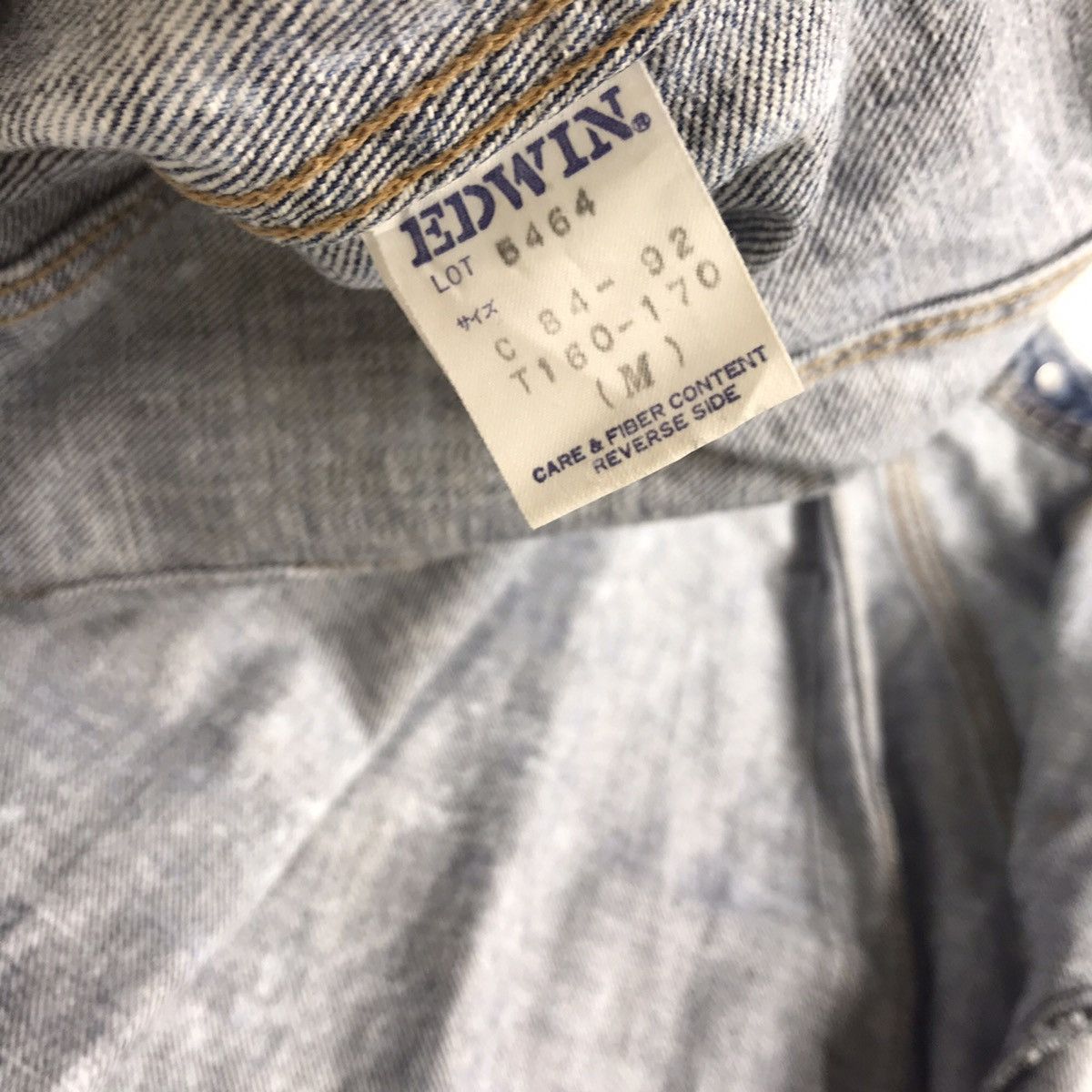 Edwin × Vintage Vintage Edwin Acid Wash Trucker Jacket Size US M / EU 48-50 / 2 - 8 Thumbnail