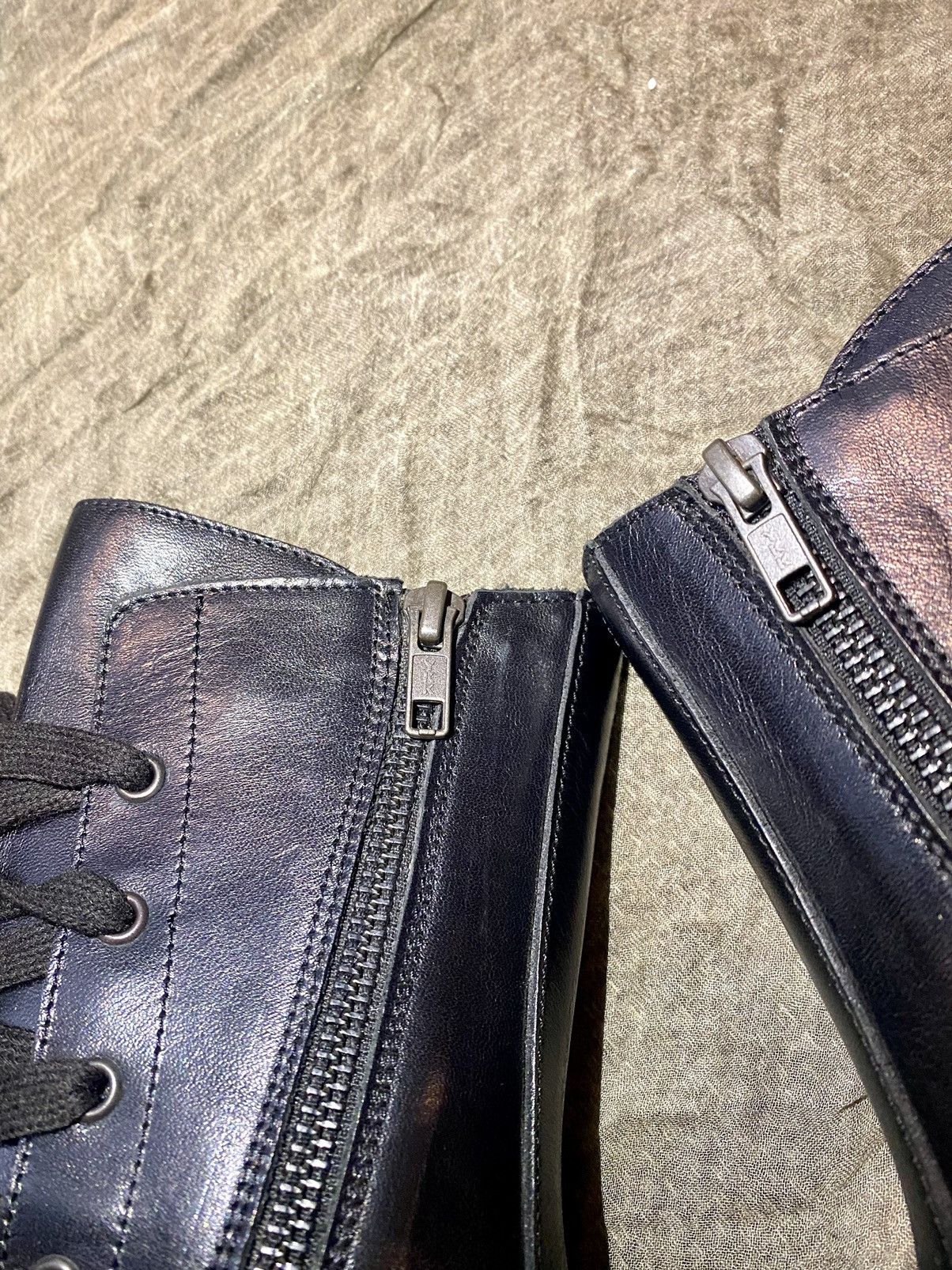 Ann Demeulemeester Ann Demeulemeester black leather boots double lace 41 Size US 11 / IT 41 - 8 Thumbnail