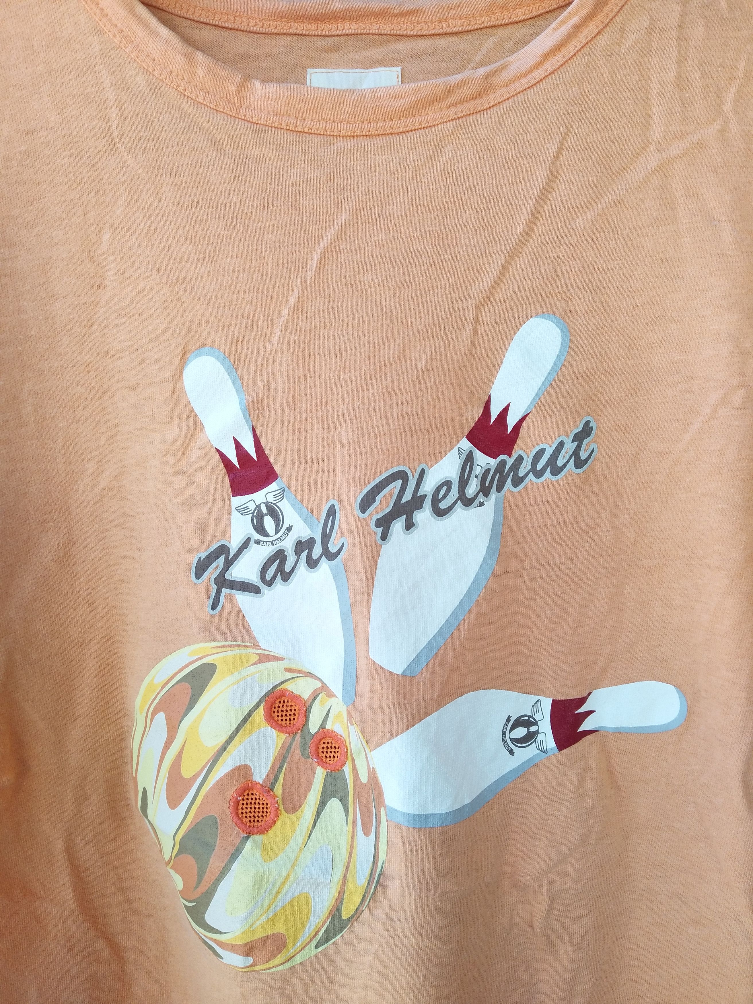 Karl Helmut 🔥Vintage Karl Helmut Bowling t shirt short sleeve roundneck Size US M / EU 48-50 / 2 - 3 Thumbnail
