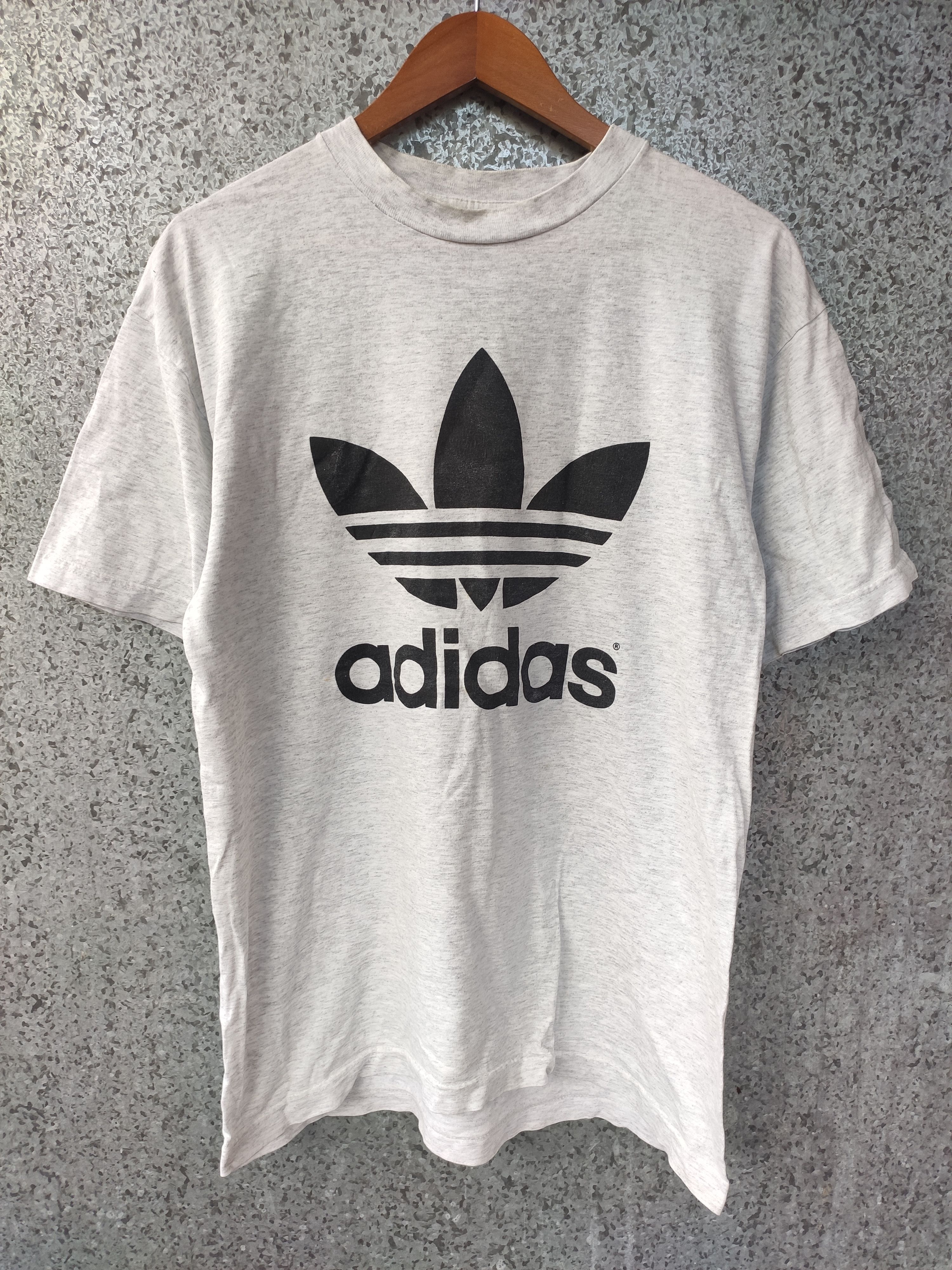Adidas 🔥 Vintage 90s Vintage Adidas t shirt Big Logo made in Usa Size US M / EU 48-50 / 2 - 1 Thumbnail