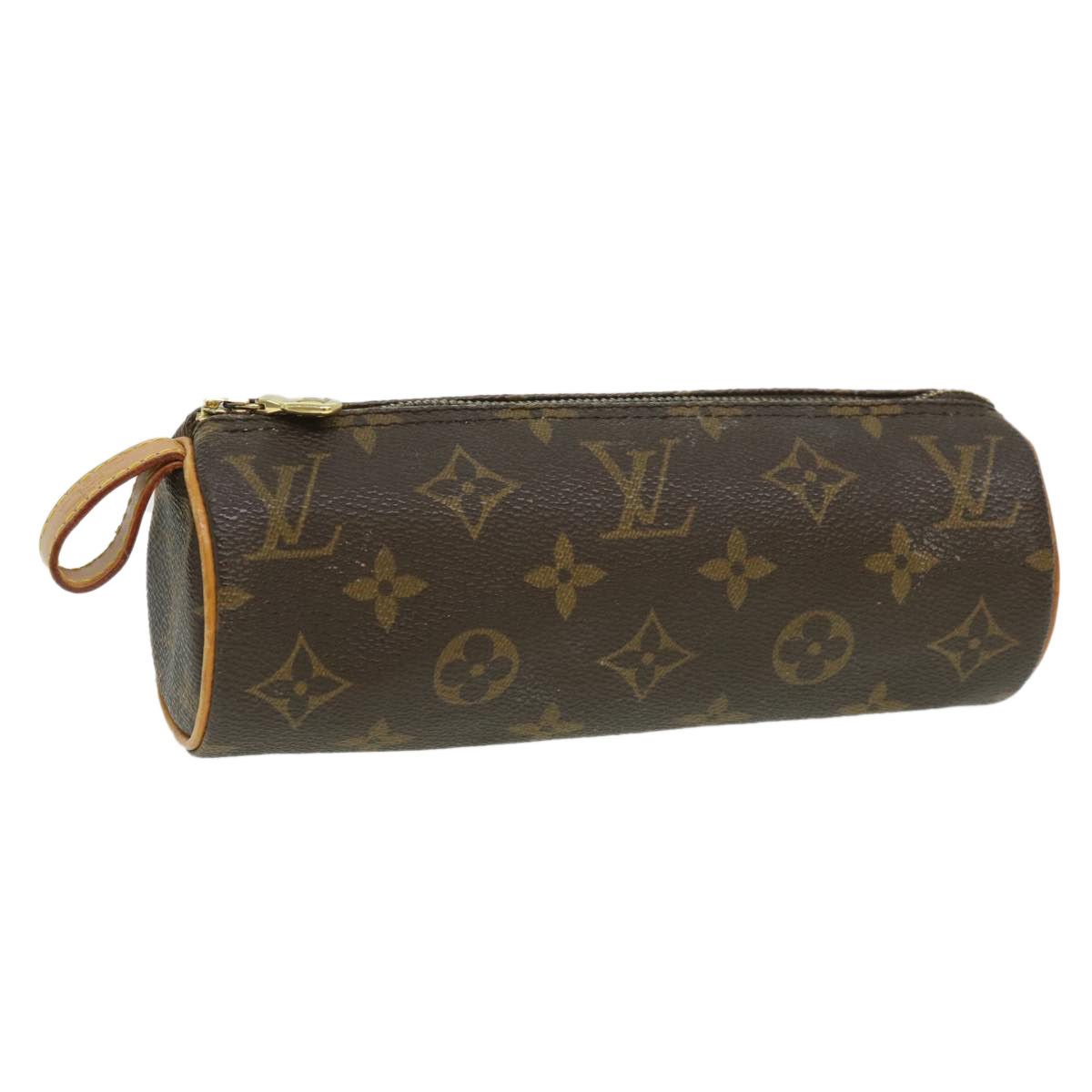 LOUIS VUITTON Damier Azur Pochette Cosmetic PM Pouch N60024 LV Auth 46937