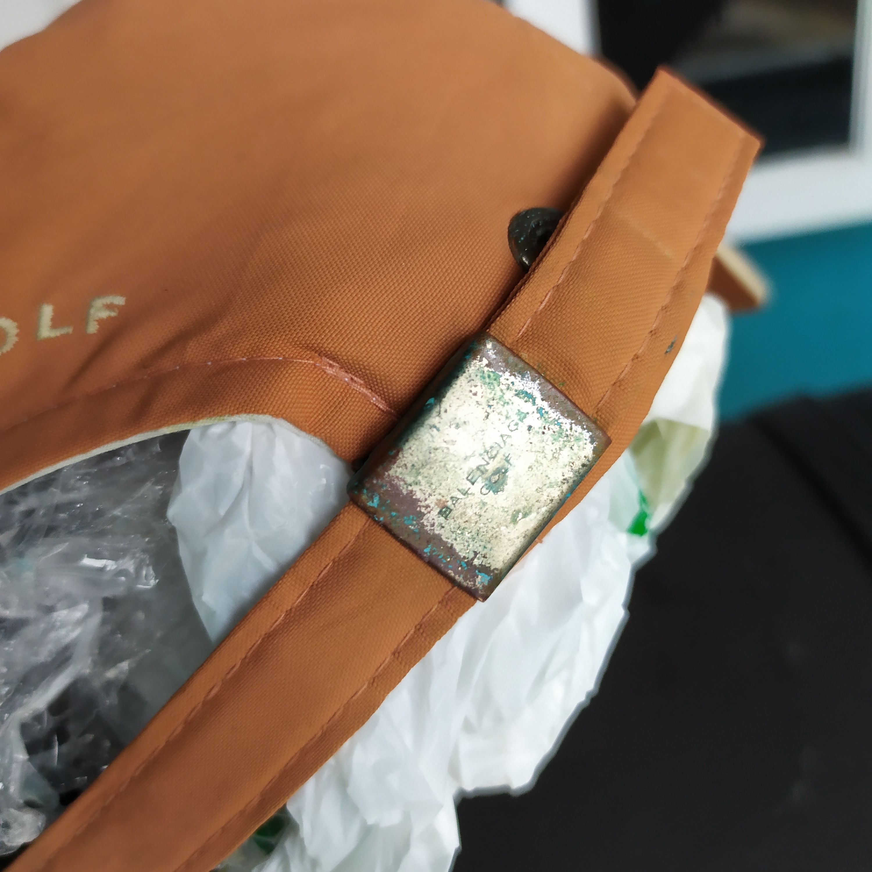 Balenciaga × Vintage Vintage 90s Balenciaga Golf Caps Big Logo Size ONE SIZE - 9 Thumbnail