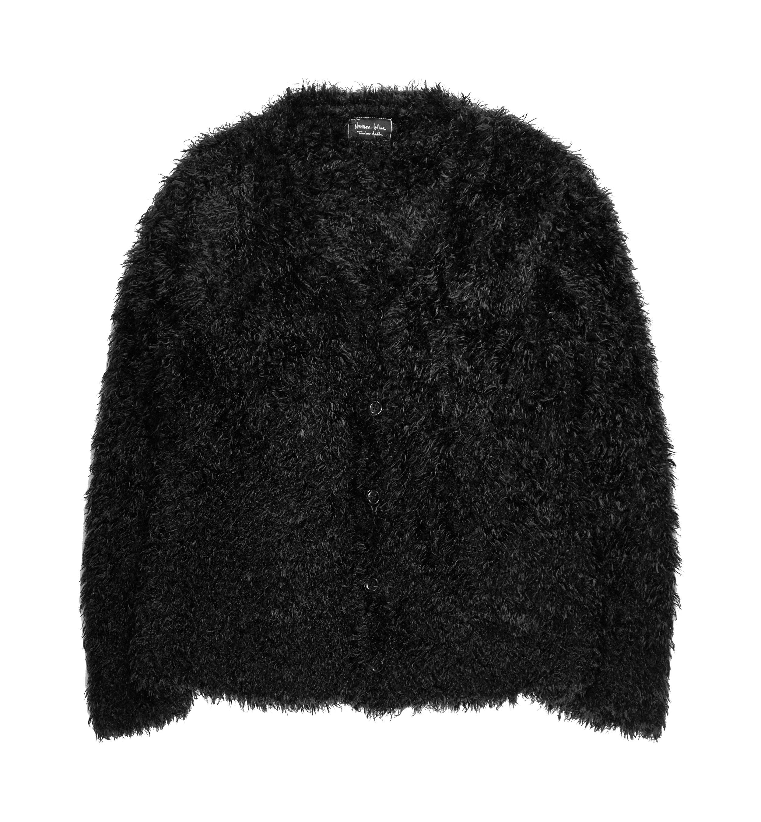 image of Number N Ine x Takahiromiyashita The Soloist Ss/aw03 Oversized Cardigan in Black, Men's (Size XL)