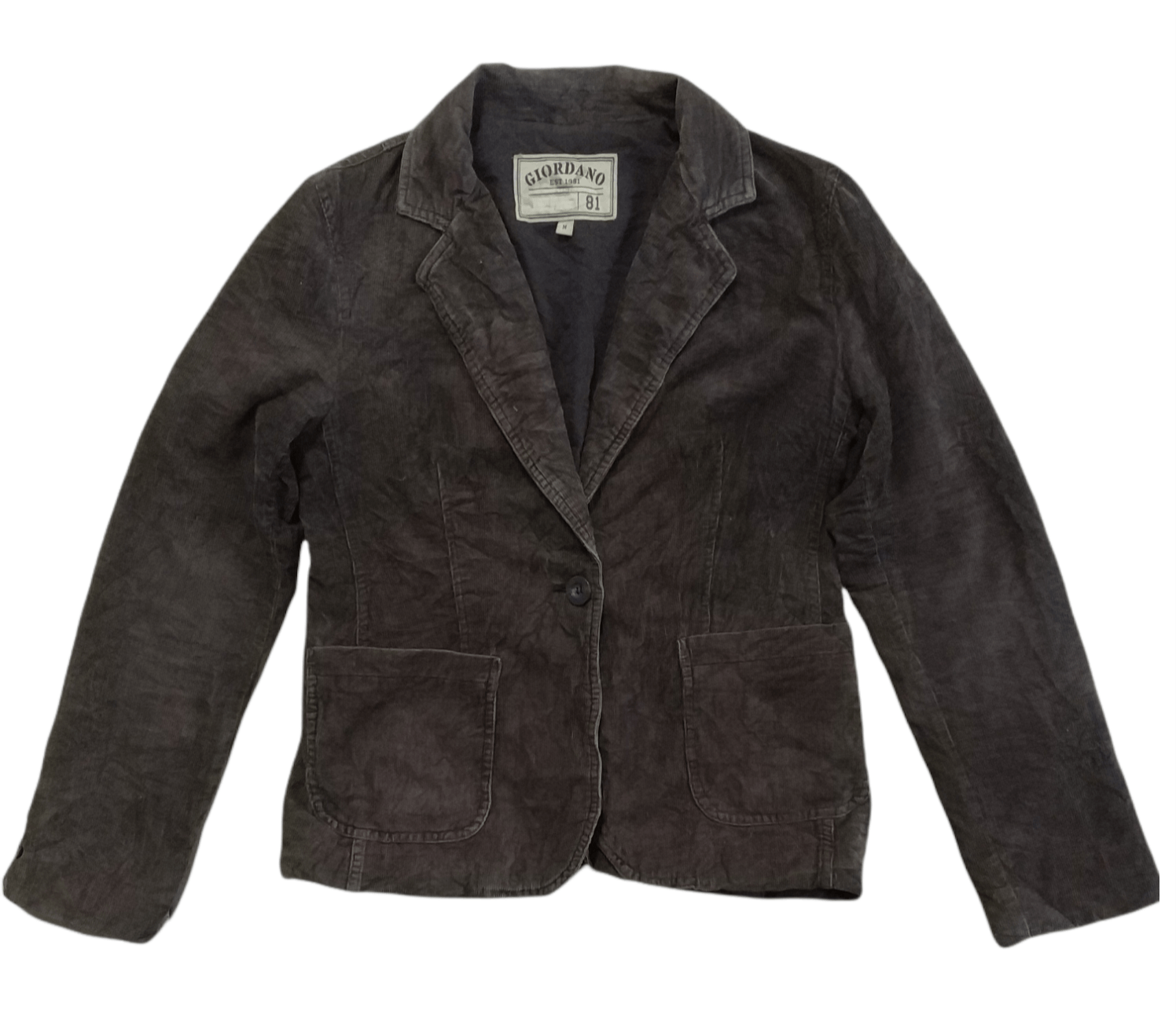 Giordano 🔥Sun Faded Giordano Corduroy Blazers Size S / US 4 / IT 40 - 1 Thumbnail