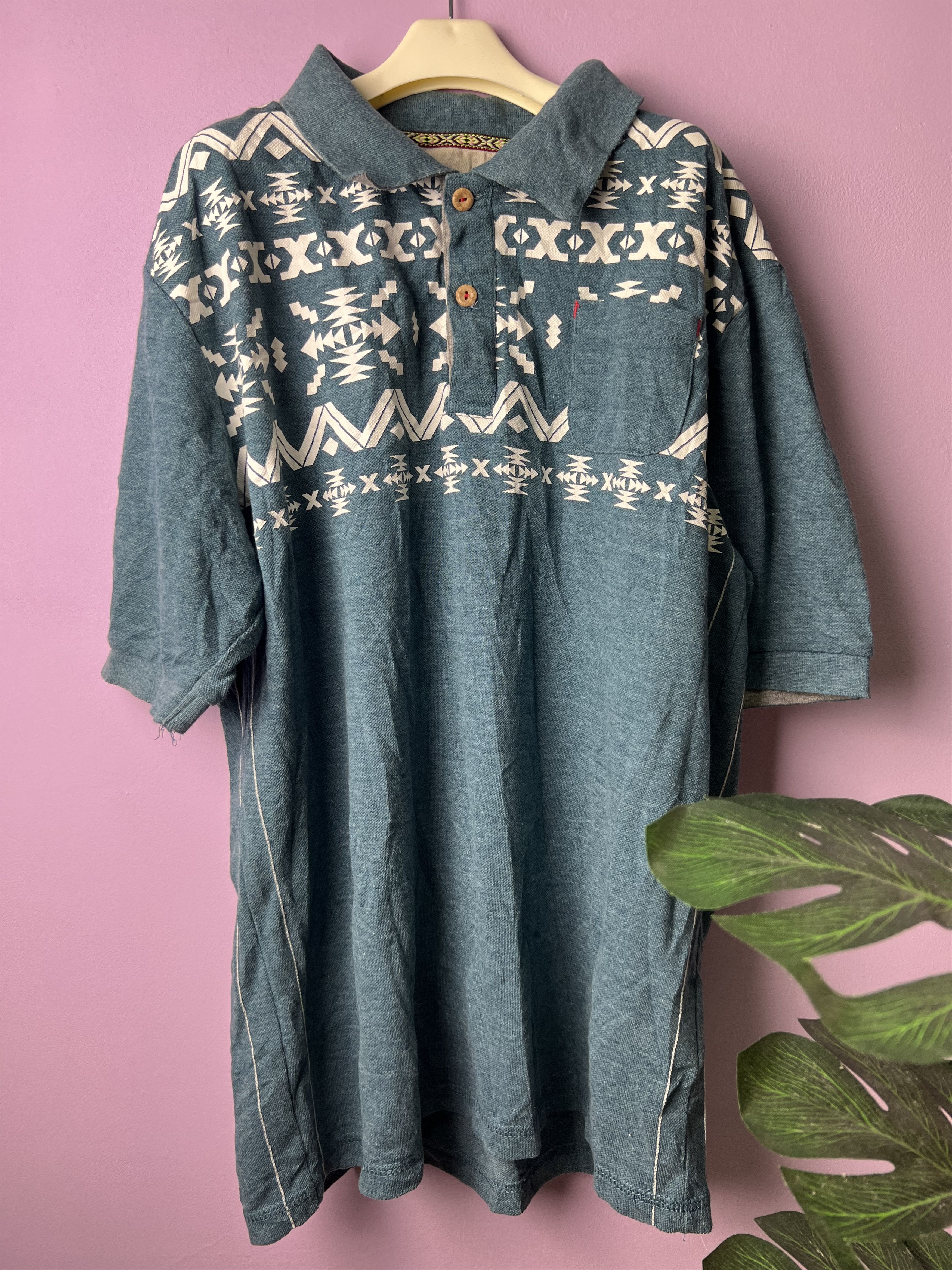 Japanese Brand 🔥Native Navajo Paraspur Polo Tees Size US M / EU 48-50 / 2 - 3 Thumbnail