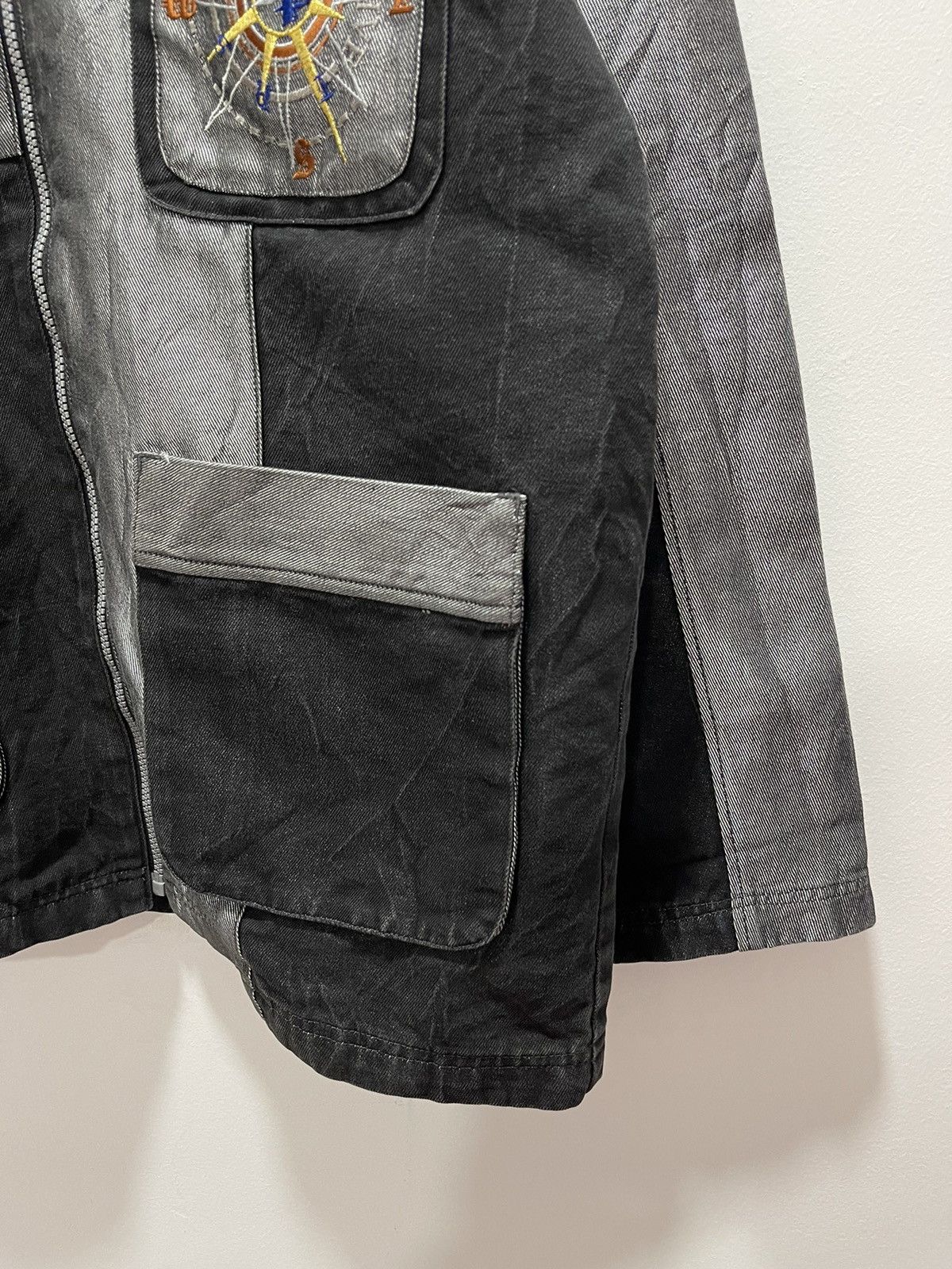 Japanese Brand × Vintage VINTAGE IMPRESSEIVE PATCHWORK JAPAN DESIGN DENIM JACKET Size US L / EU 52-54 / 3 - 3 Thumbnail