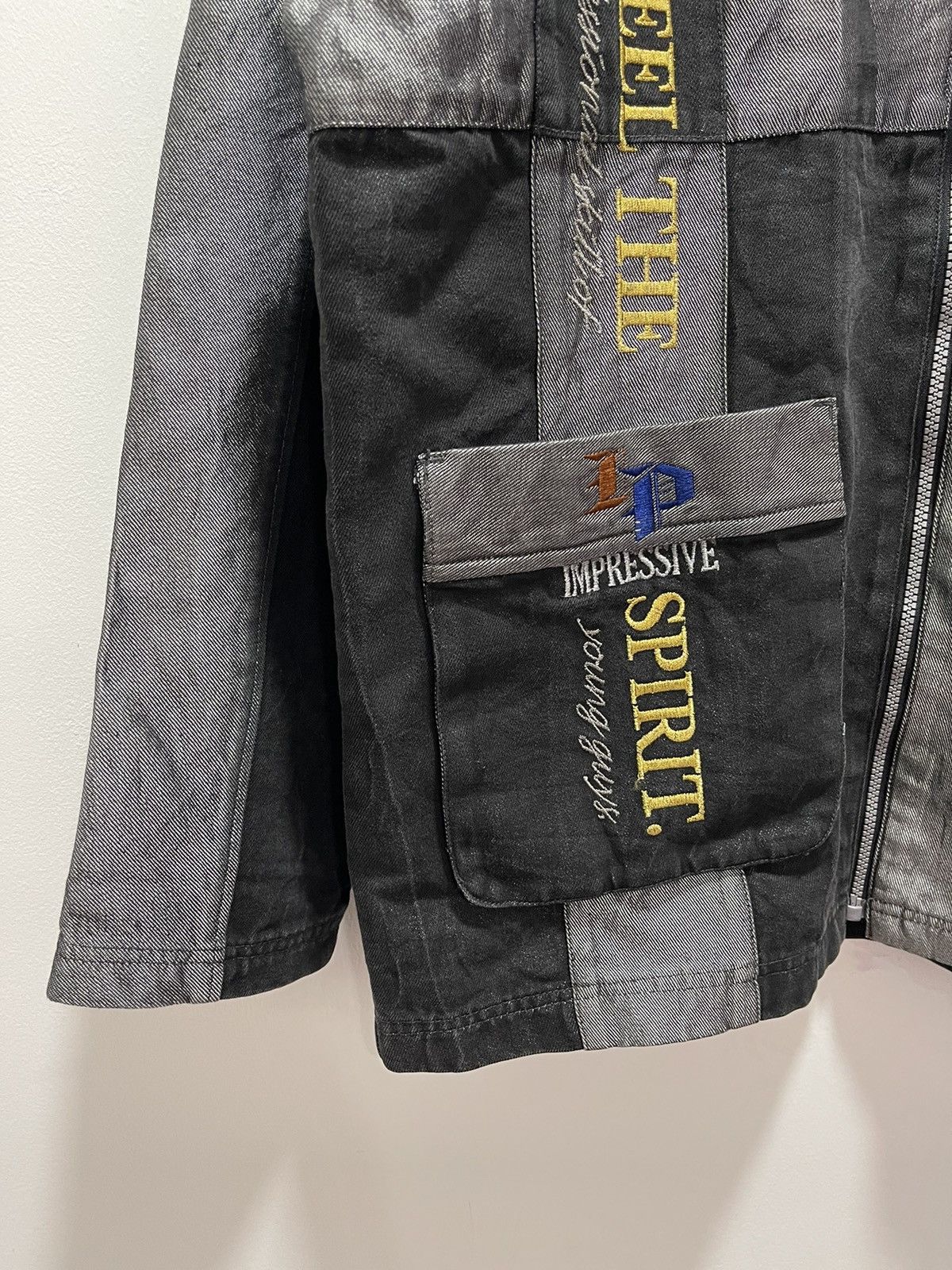 Japanese Brand × Vintage VINTAGE IMPRESSEIVE PATCHWORK JAPAN DESIGN DENIM JACKET Size US L / EU 52-54 / 3 - 4 Thumbnail