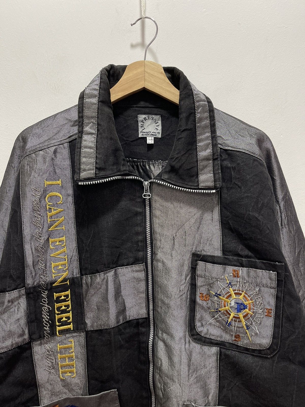 Japanese Brand × Vintage VINTAGE IMPRESSEIVE PATCHWORK JAPAN DESIGN DENIM JACKET Size US L / EU 52-54 / 3 - 2 Thumbnail