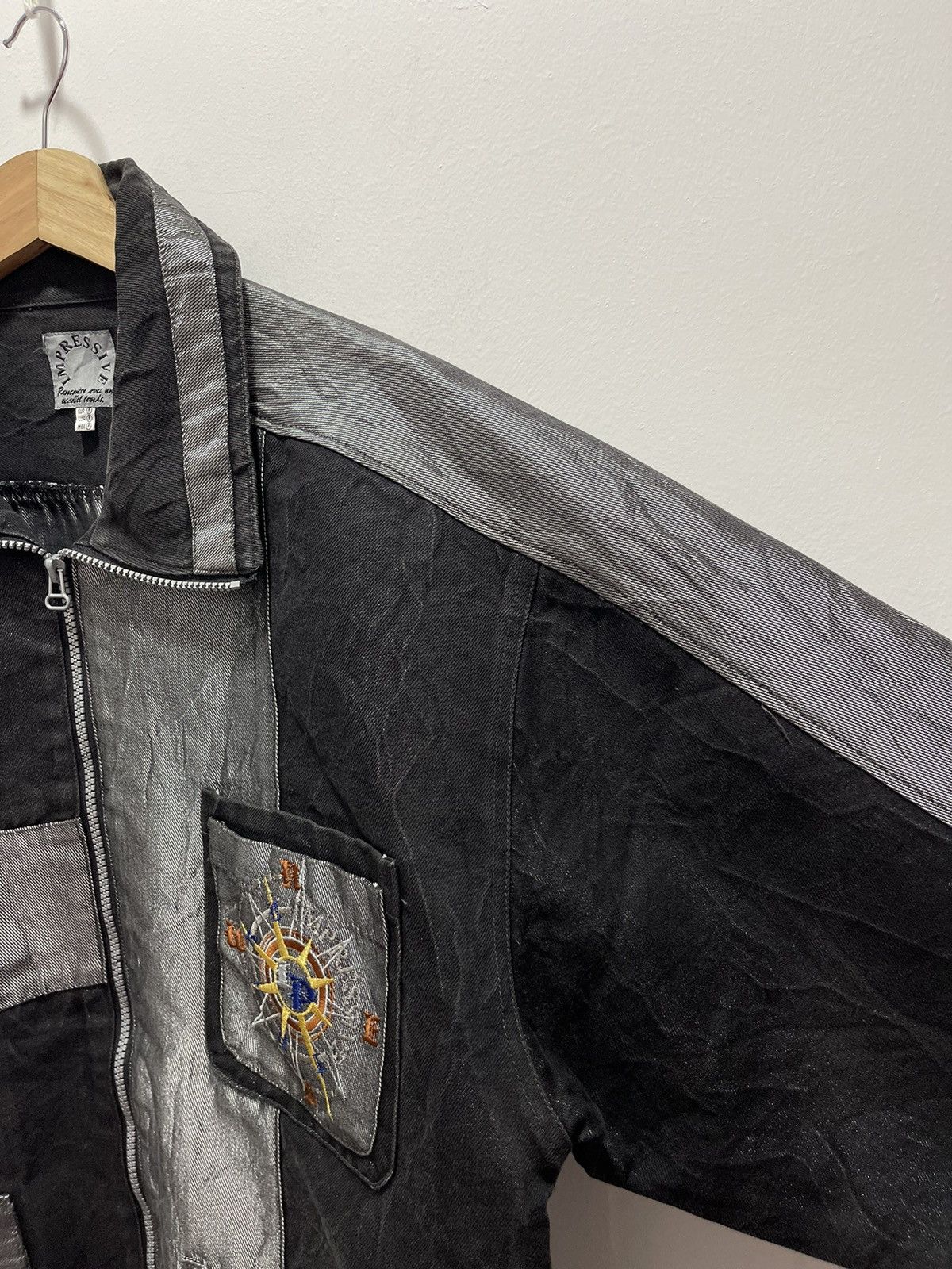 Japanese Brand × Vintage VINTAGE IMPRESSEIVE PATCHWORK JAPAN DESIGN DENIM JACKET Size US L / EU 52-54 / 3 - 5 Thumbnail
