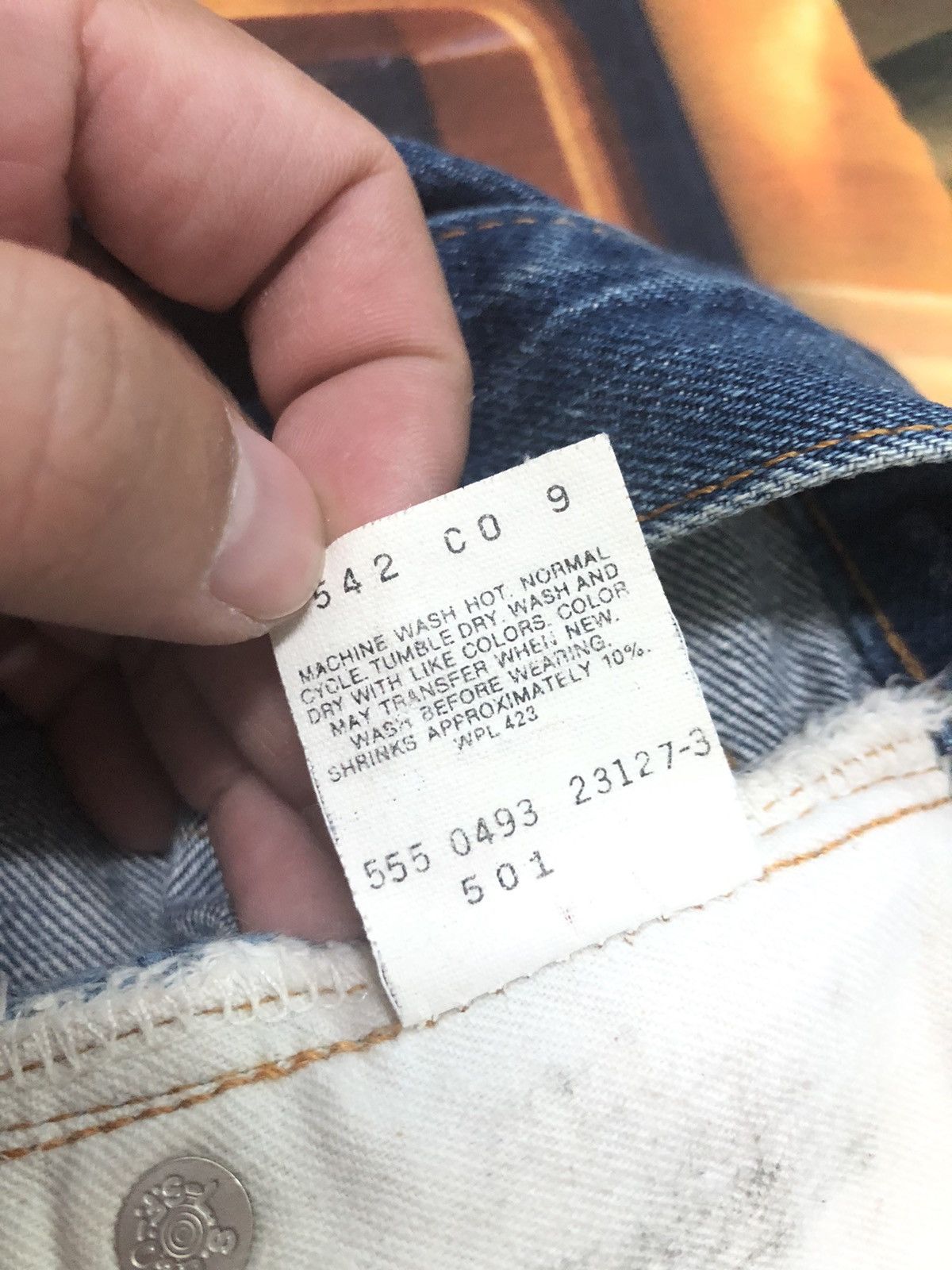 Levi's × Vintage RARE🔥ONLY 1 VINTAGE 1993 LEVIS 501 CUSTOM PATCHWORK SELVEDGE Size US 29 - 9 Thumbnail