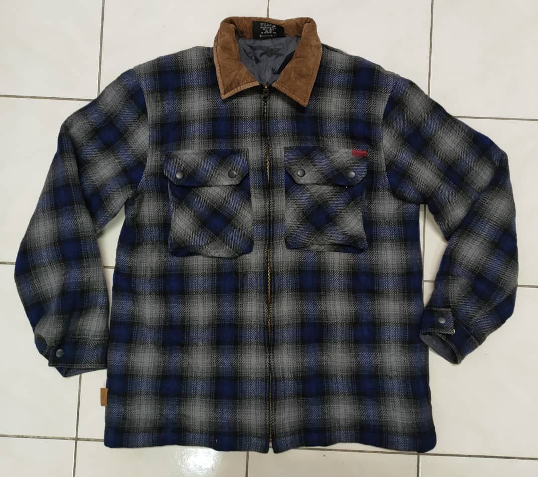 Flannel Vintage Bear Surf Flannel Chore Jacket Size US M / EU 48-50 / 2 - 1 Thumbnail
