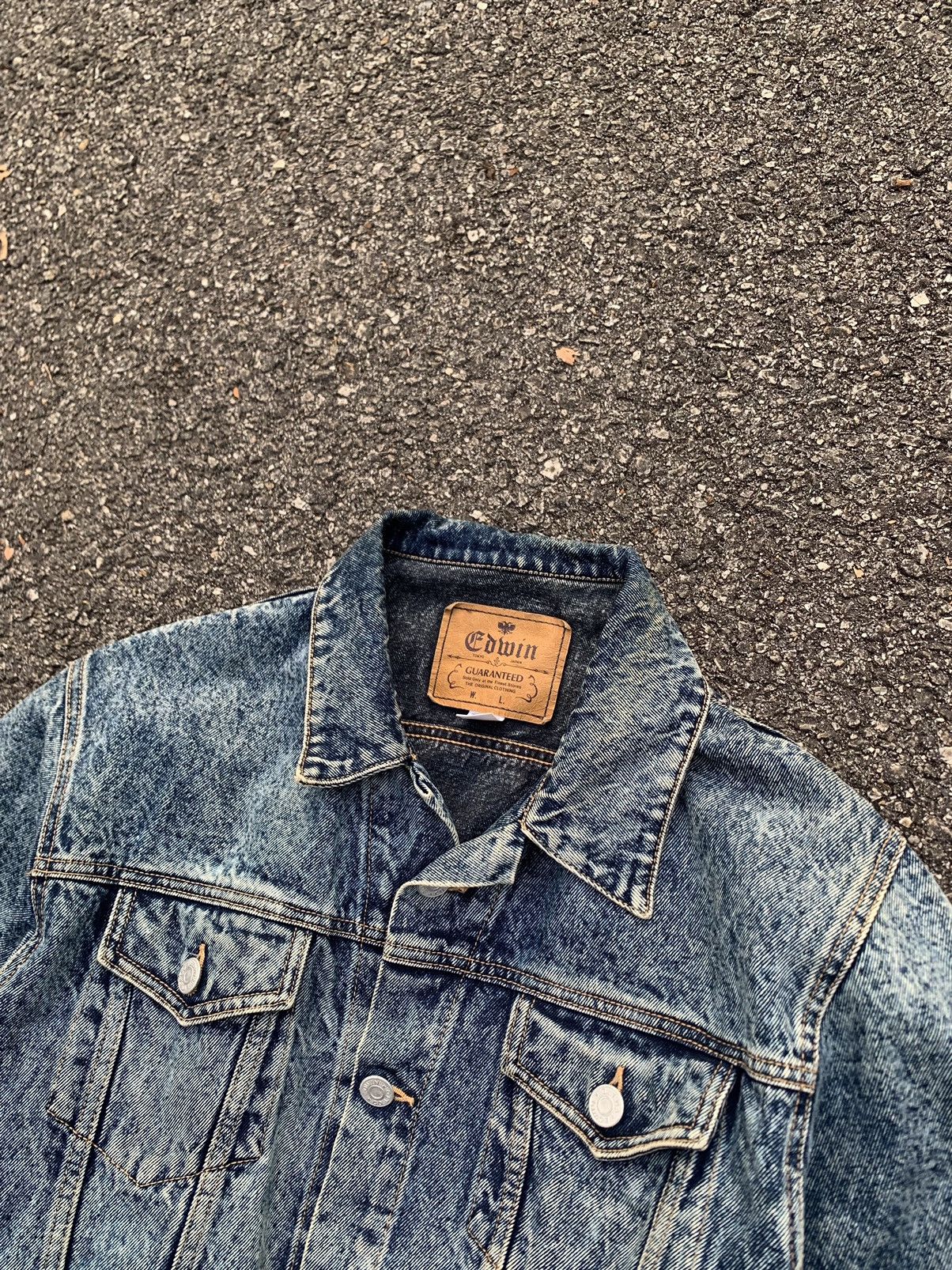 Edwin 👹EDWIN JAPAN ASID WASH TRUCKER JACKET Size US M / EU 48-50 / 2 - 4 Thumbnail