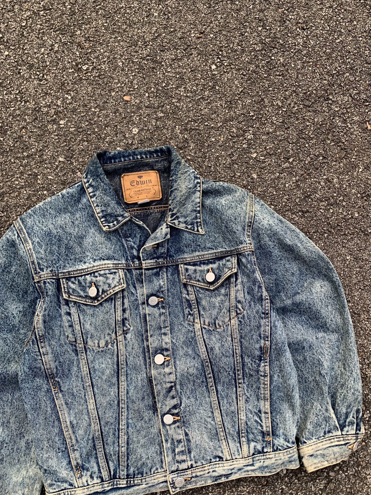 Edwin 👹EDWIN JAPAN ASID WASH TRUCKER JACKET Size US M / EU 48-50 / 2 - 5 Thumbnail