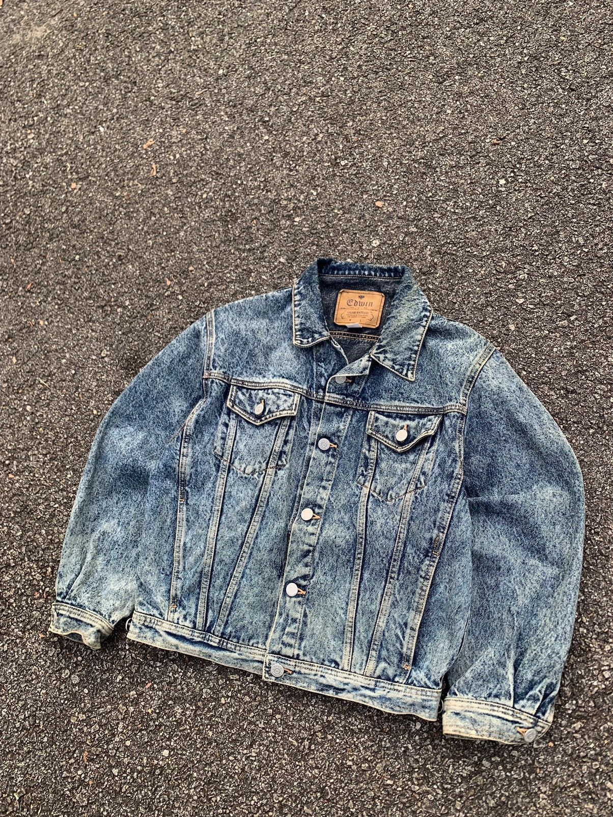 Edwin 👹EDWIN JAPAN ASID WASH TRUCKER JACKET Size US M / EU 48-50 / 2 - 7 Thumbnail