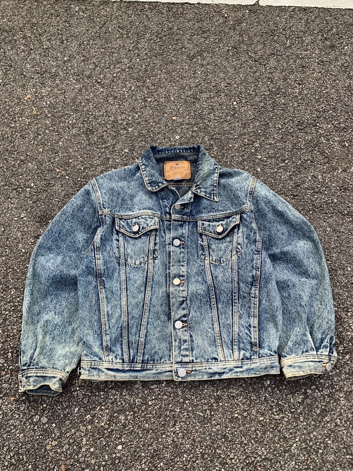 Edwin 👹EDWIN JAPAN ASID WASH TRUCKER JACKET Size US M / EU 48-50 / 2 - 6 Thumbnail