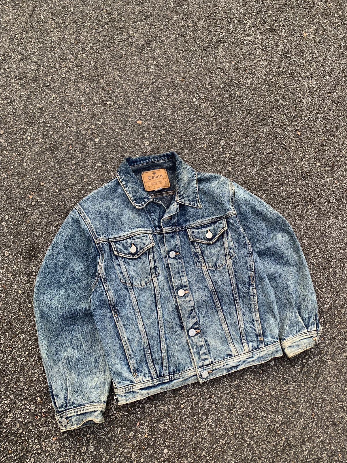 Edwin 👹EDWIN JAPAN ASID WASH TRUCKER JACKET Size US M / EU 48-50 / 2 - 3 Thumbnail