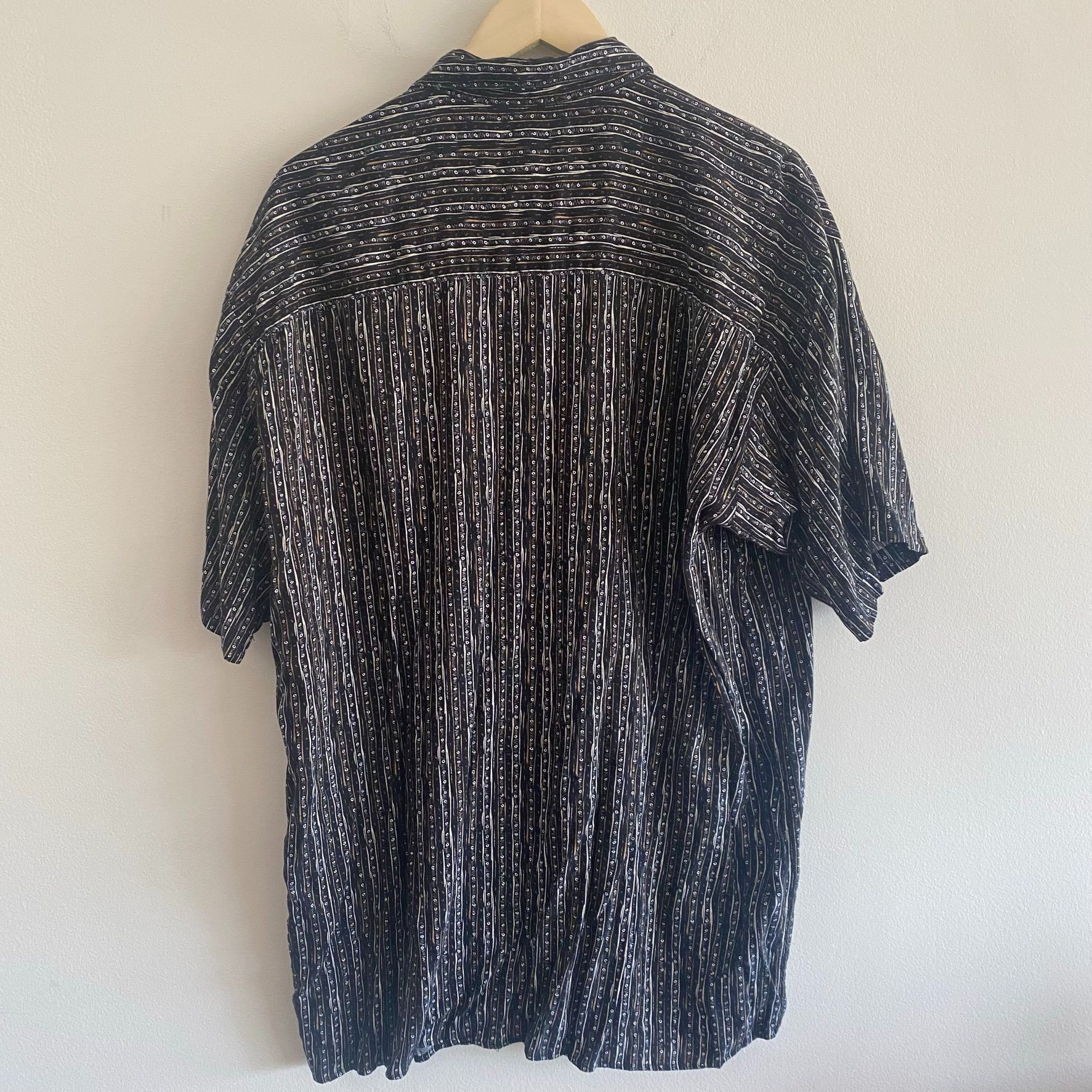 Vintage Dots Stripes Vintage Casual Button Up Shirt Size US XL / EU 56 / 4 - 4 Thumbnail