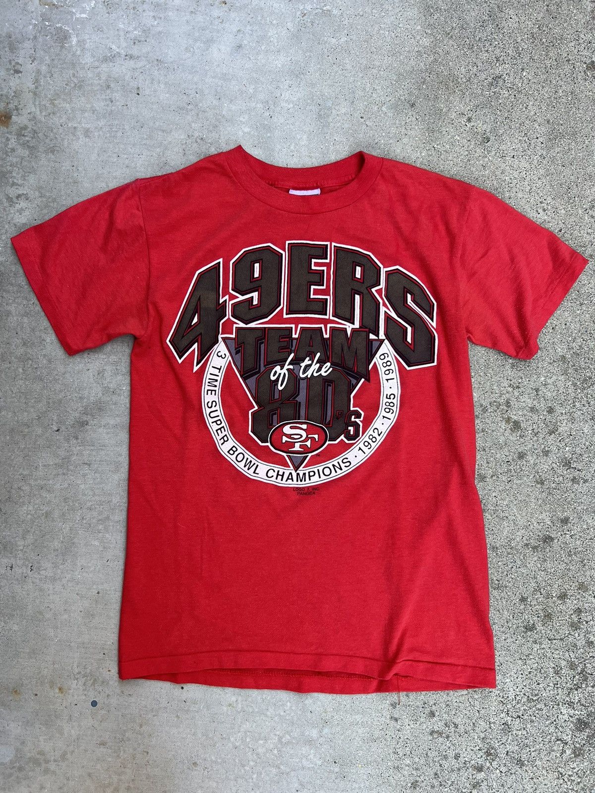 Vintage 80's Champion San Francisco 49ers football T - Shop headxlover  Vintagestore Men's T-Shirts & Tops - Pinkoi