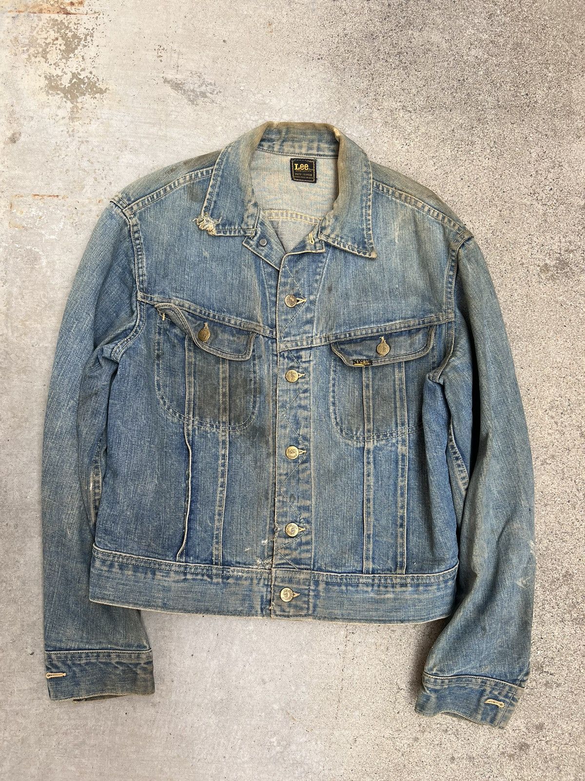 image of Vintage 1970S Lee 101-J Jacket in Denim, Men's (Size Medium)