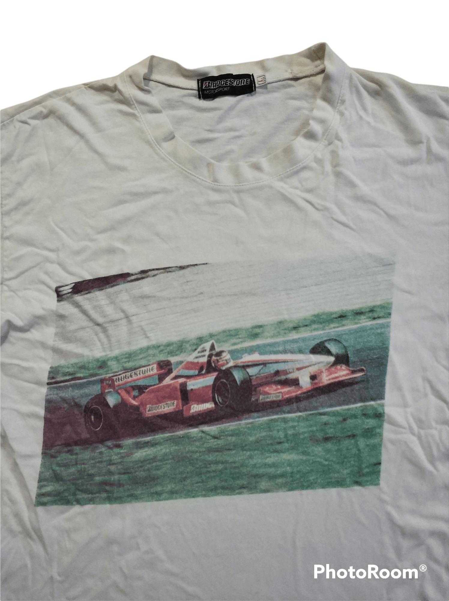 Formula 1 🔥Distressed Vintage Single Stitch 98 Bridgestone F1 Tees Size US M / EU 48-50 / 2 - 6 Thumbnail
