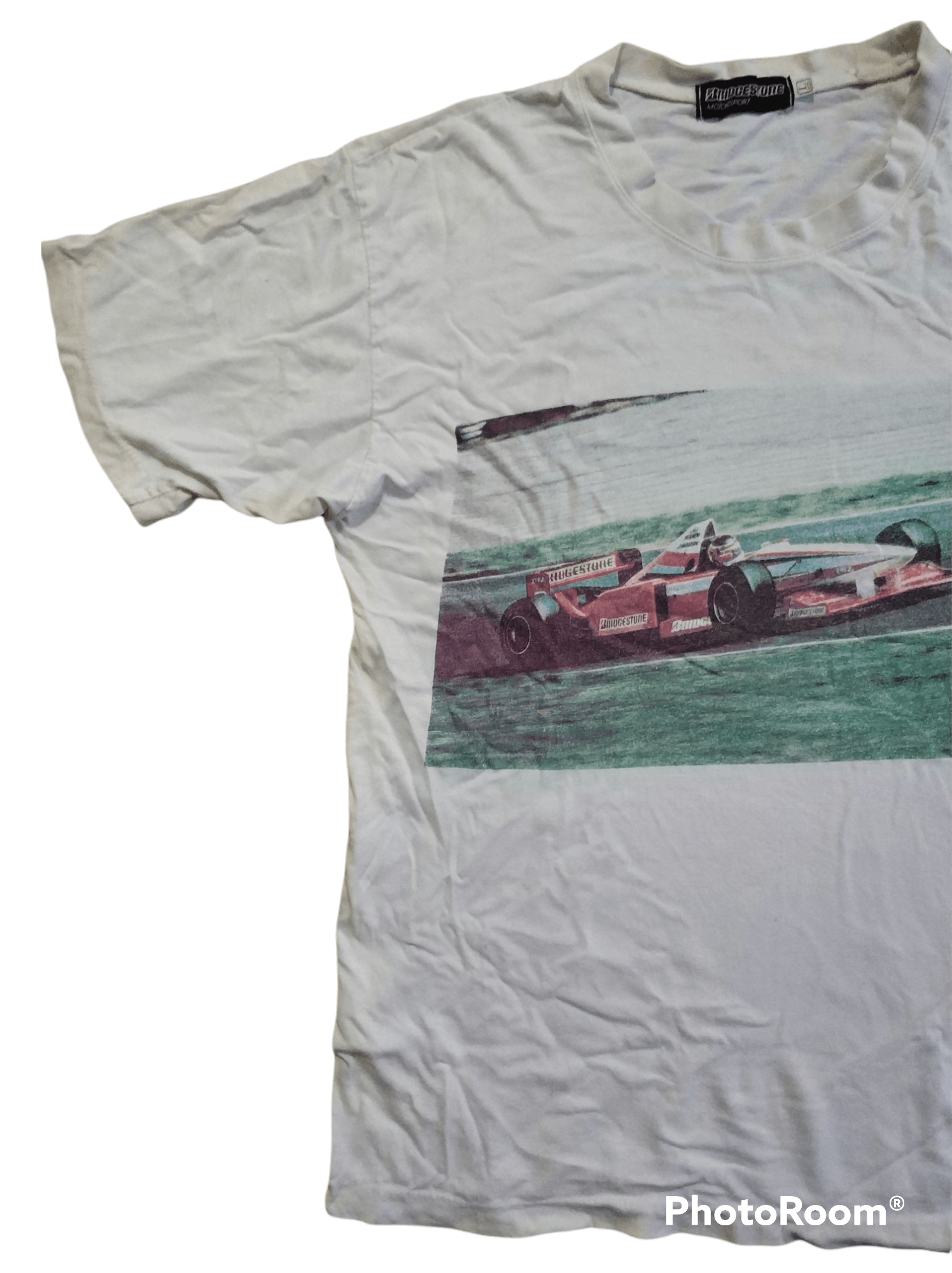 Formula 1 🔥Distressed Vintage Single Stitch 98 Bridgestone F1 Tees Size US M / EU 48-50 / 2 - 4 Thumbnail