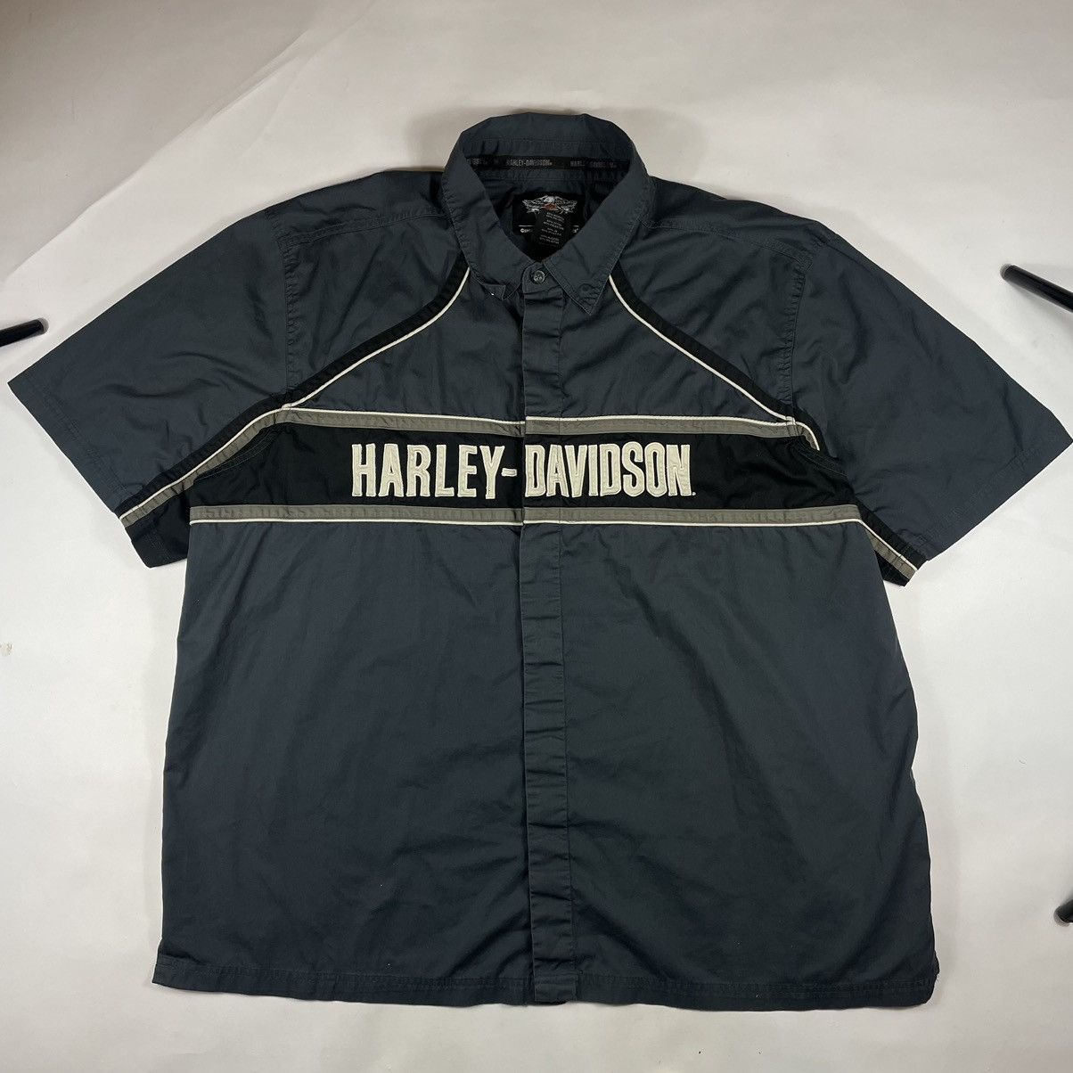 x Harley Davidson Short Sleeve Work Shirt