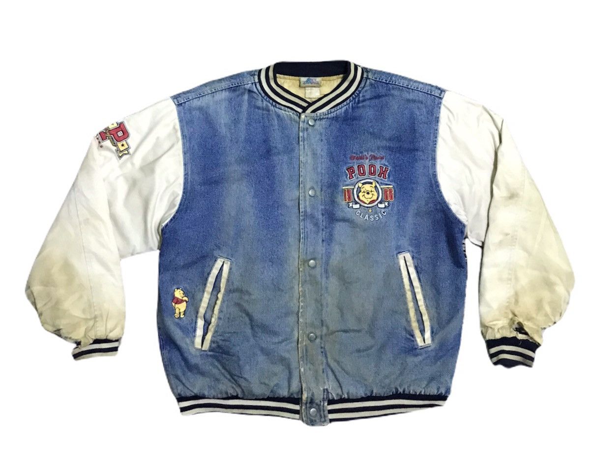 Disney Vintage Pooh distressed varsity jacket Size US M / EU 48-50 / 2 - 4 Thumbnail
