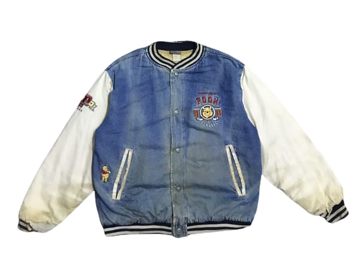 Disney Vintage Pooh distressed varsity jacket Size US M / EU 48-50 / 2 - 6 Thumbnail