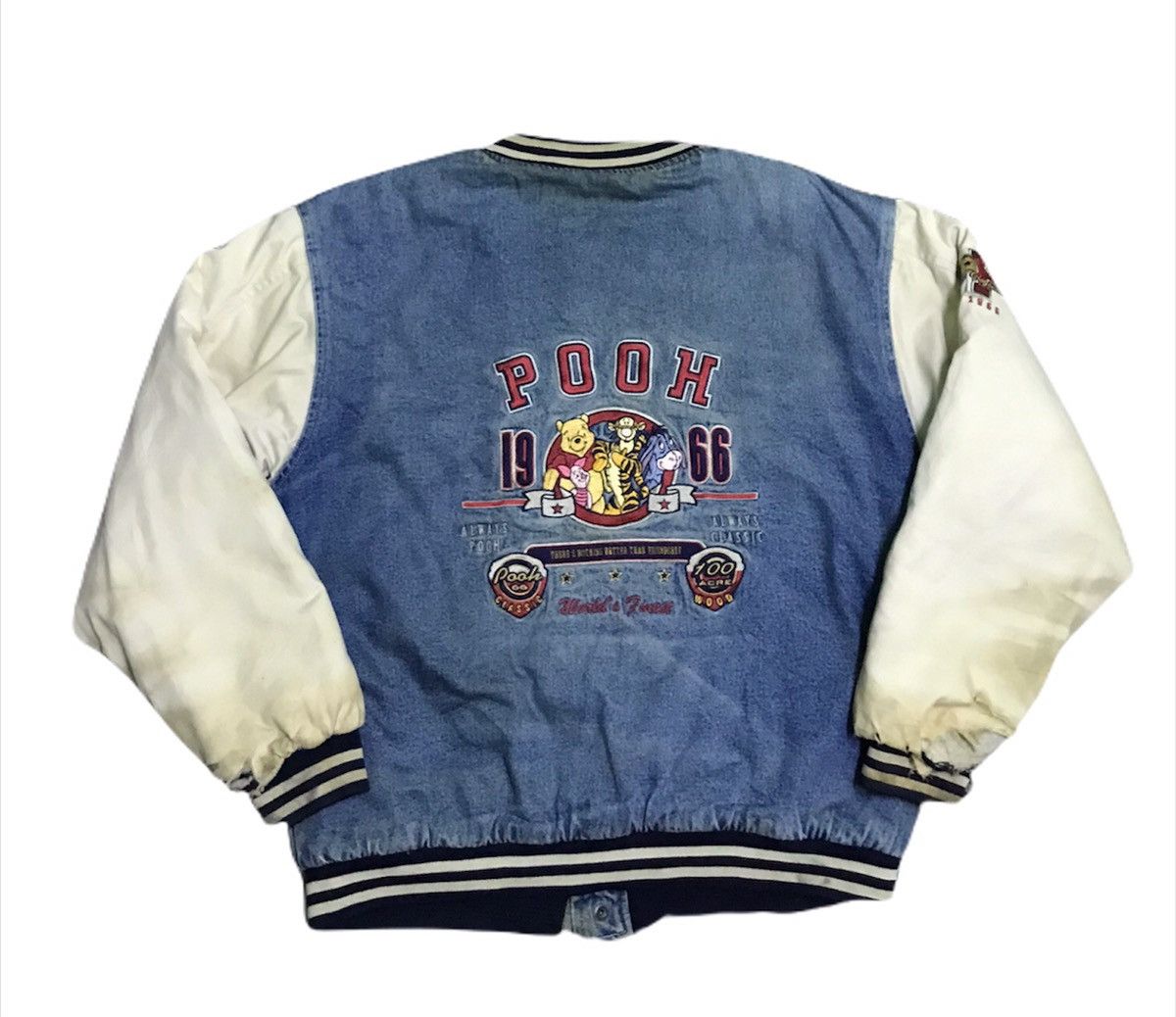 Disney Vintage Pooh distressed varsity jacket Size US M / EU 48-50 / 2 - 7 Thumbnail