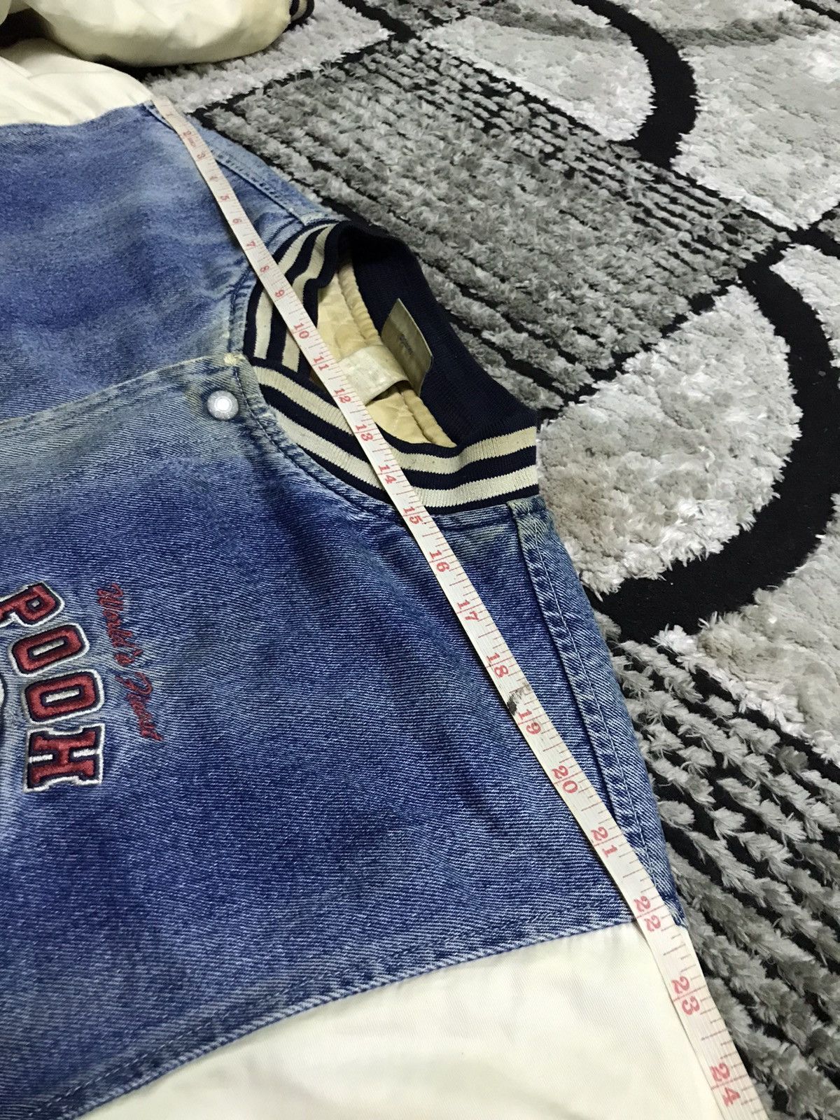 Disney Vintage Pooh distressed varsity jacket Size US M / EU 48-50 / 2 - 12 Thumbnail