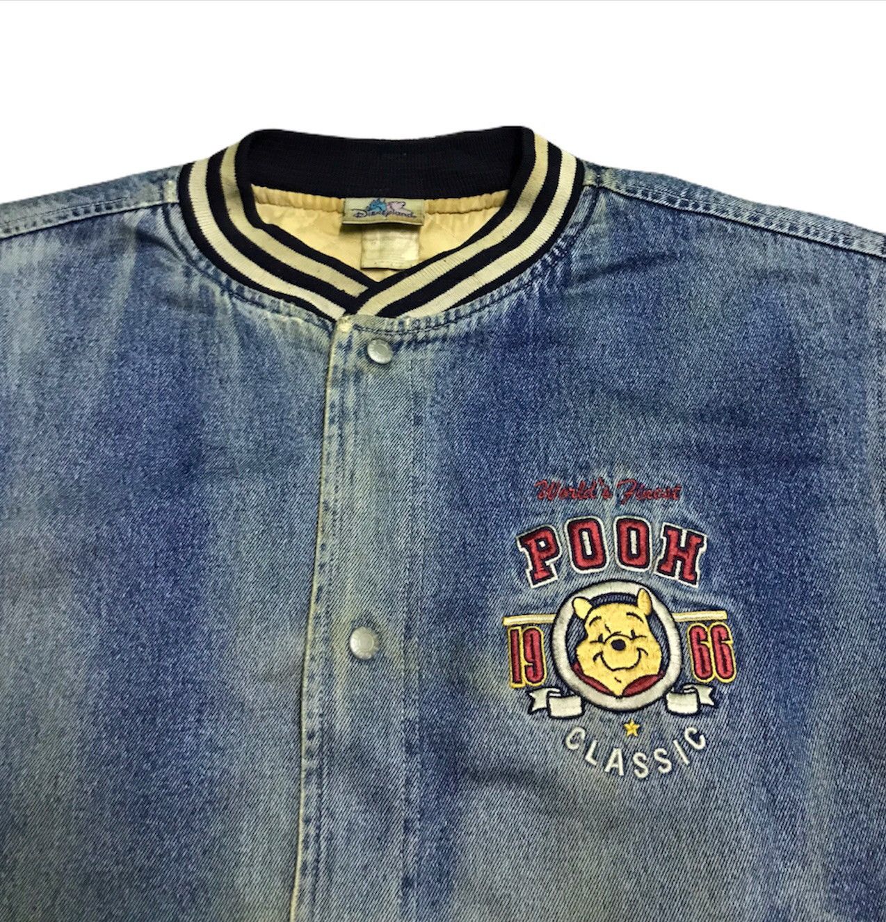 Disney Vintage Pooh distressed varsity jacket Size US M / EU 48-50 / 2 - 3 Thumbnail