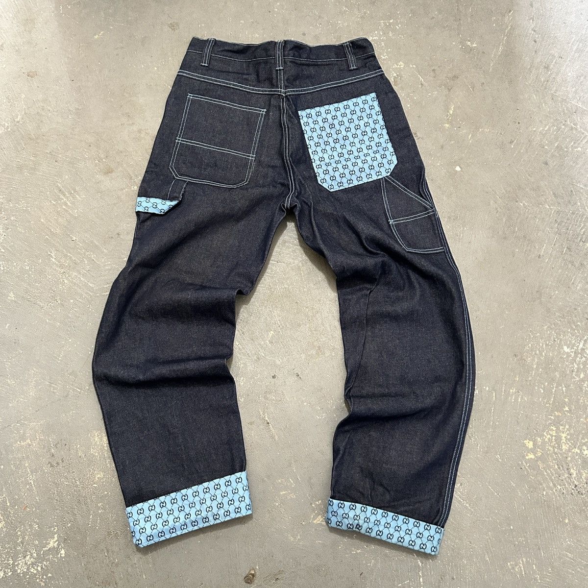 Vintage Crazy vintage y2k baggy carpenter fit jnco style patch jeans ...